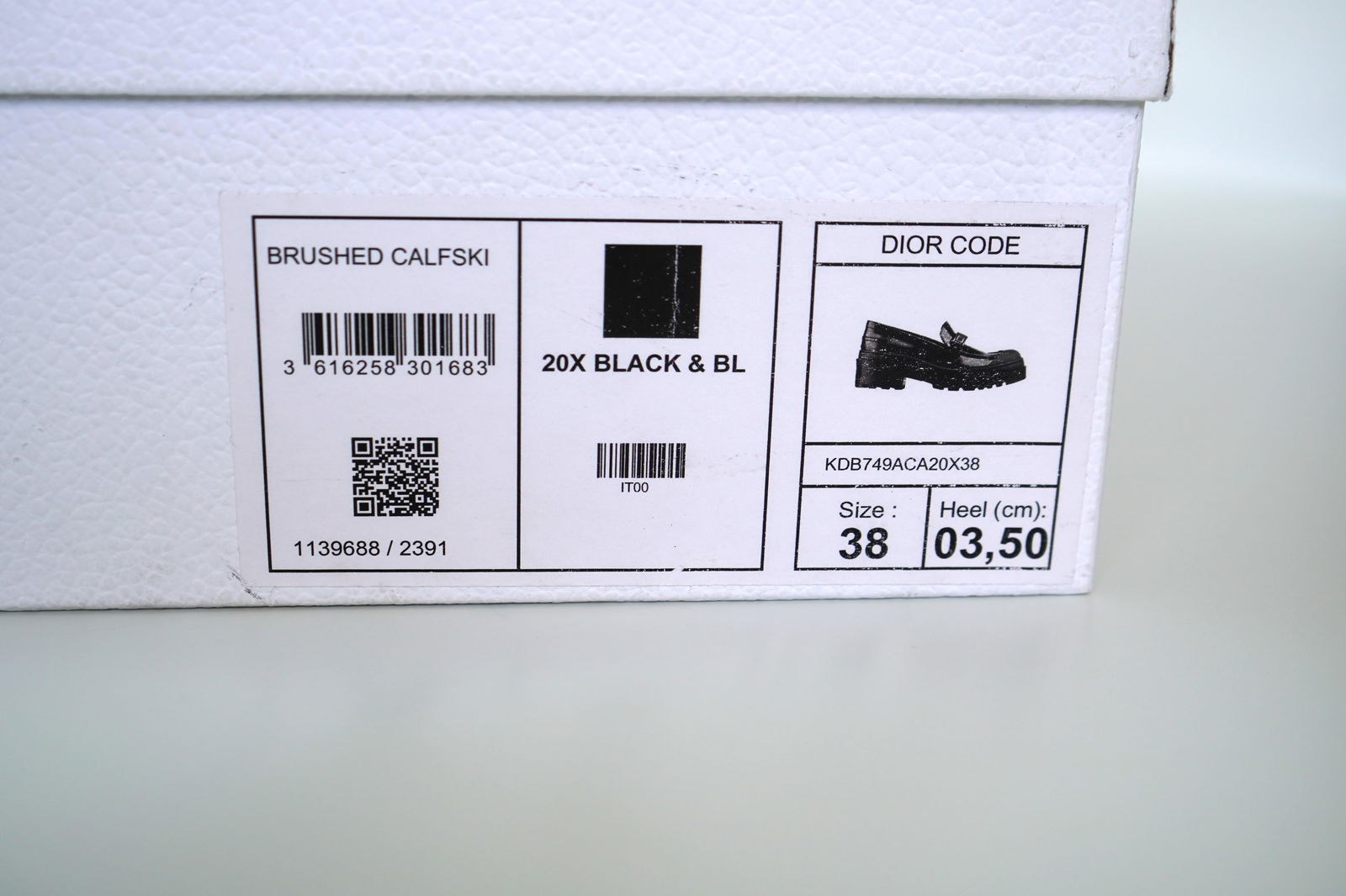 Christian Dior Code Black Loafer Sz 38 - 14