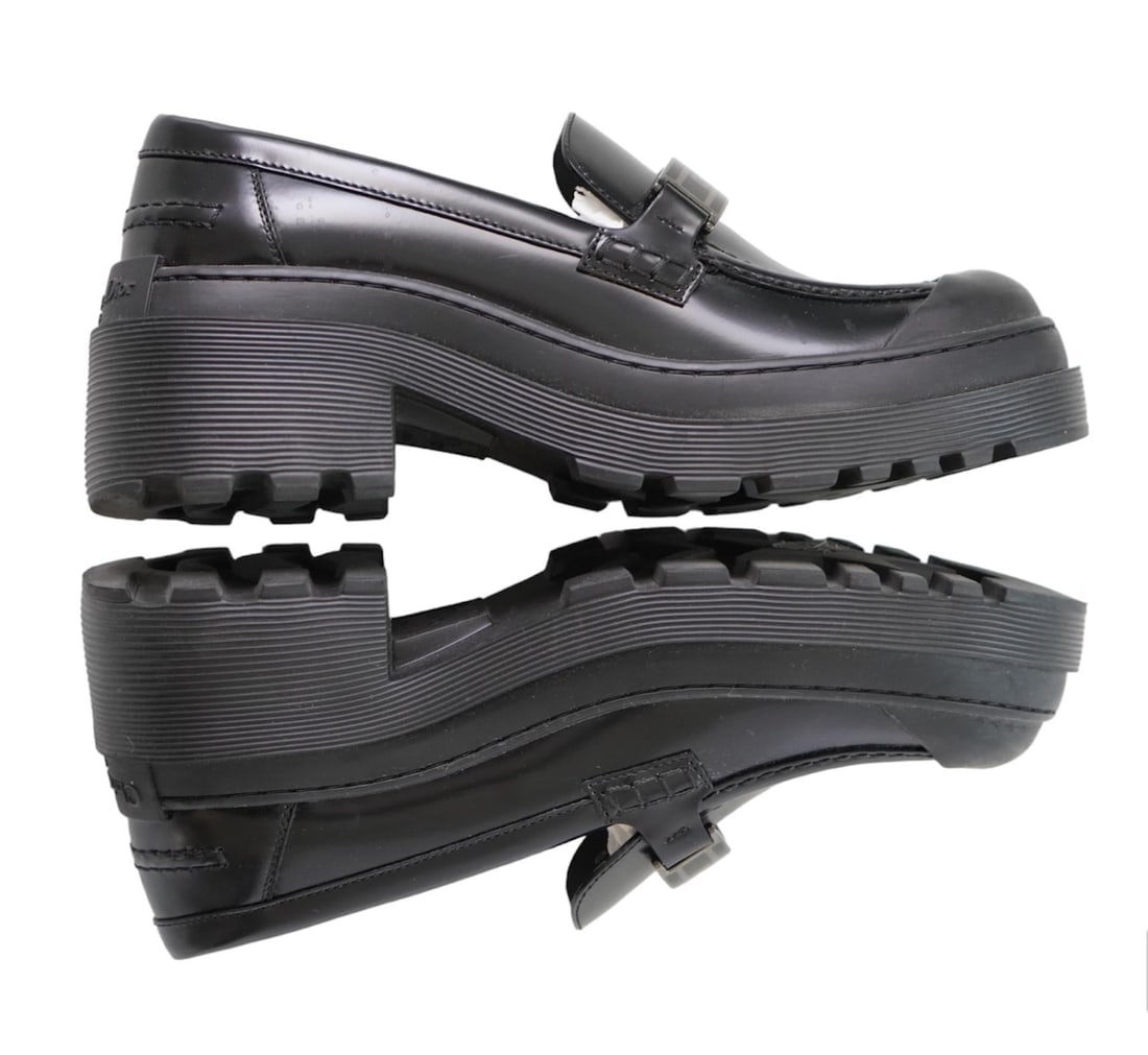 Christian Dior Code Black Loafer Sz 38 - 19