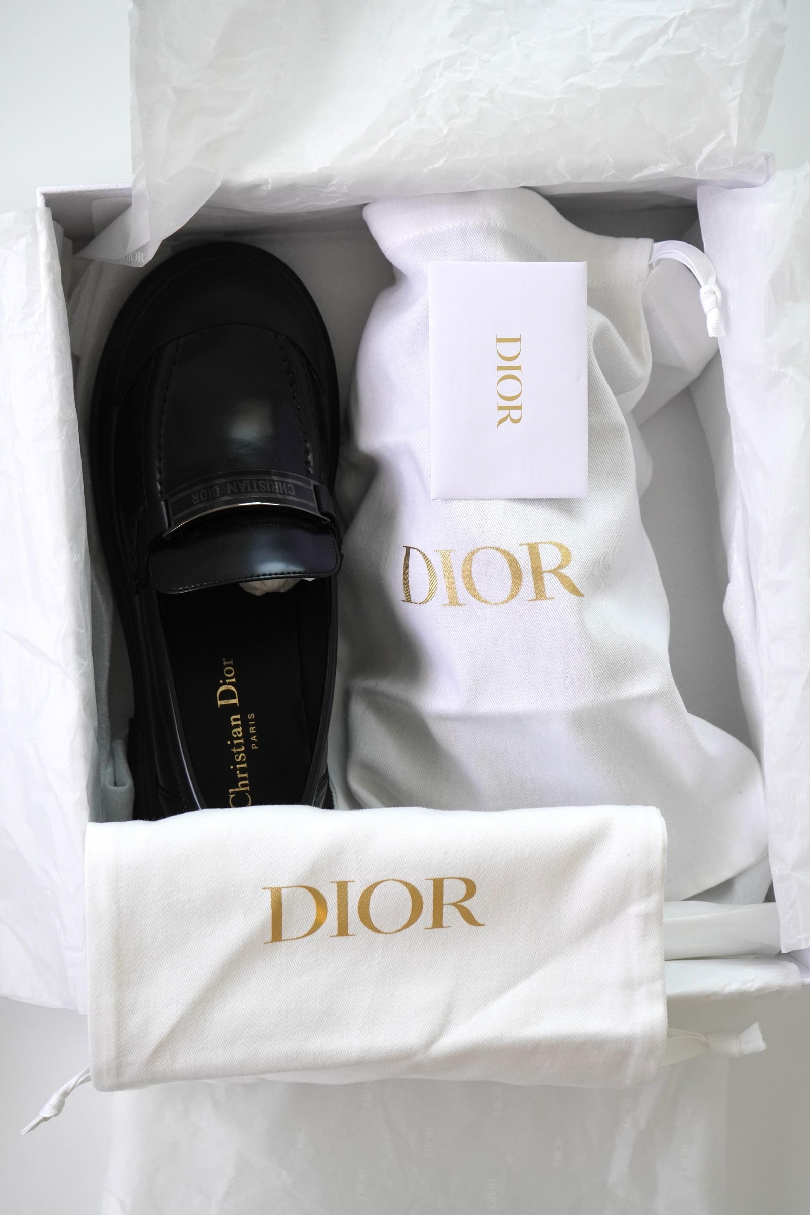 Christian Dior Code Black Loafer Sz 38 - 6
