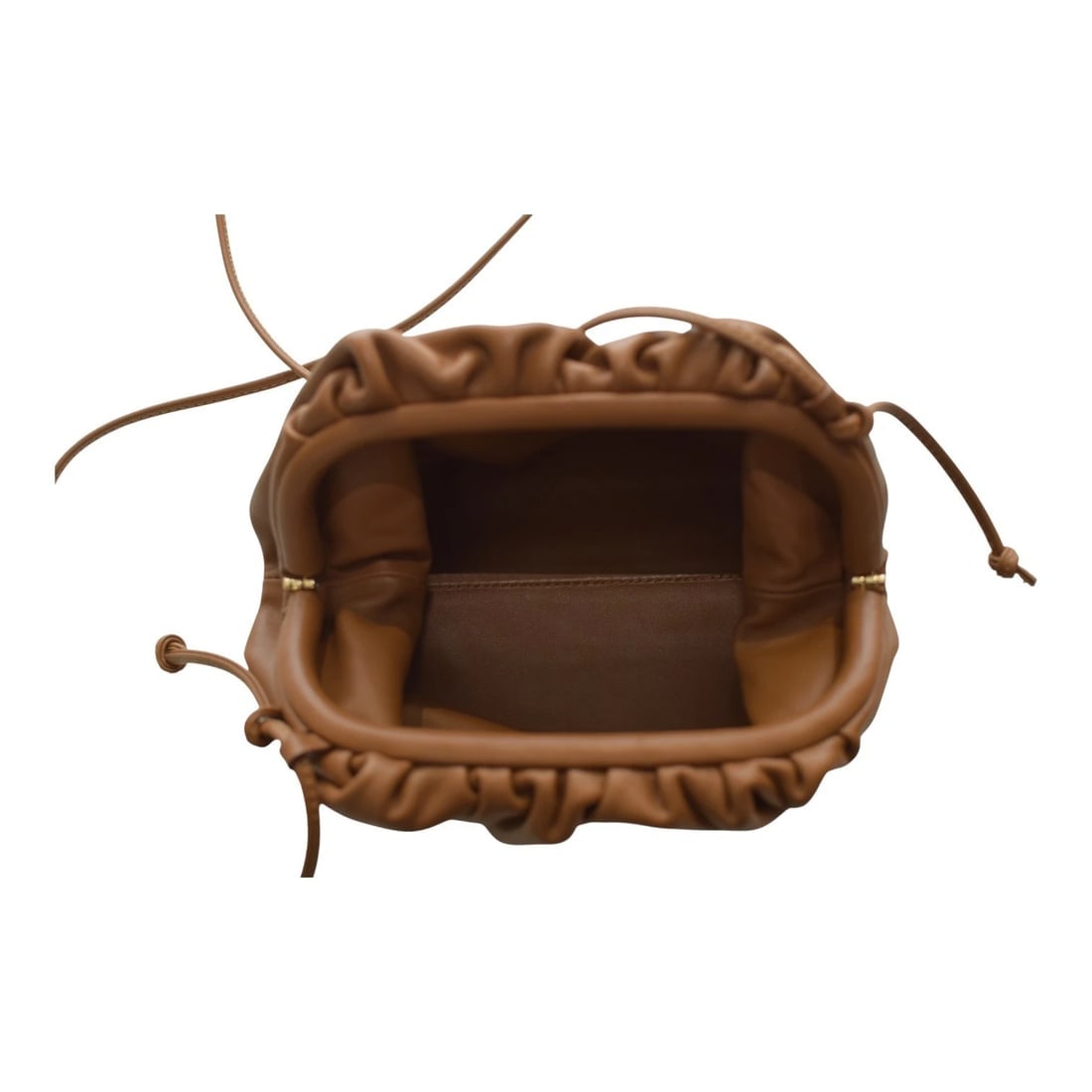 Bottega Veneta Camel Brown Lambskin The Mini Pouch crossbody bag - 11