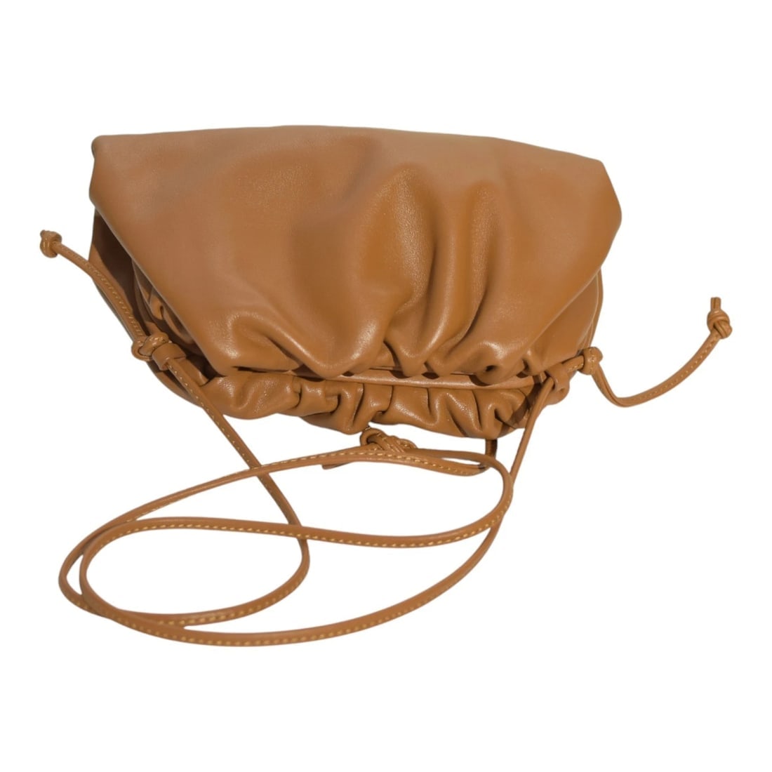 Bottega Veneta Camel Brown Lambskin The Mini Pouch crossbody bag - 5