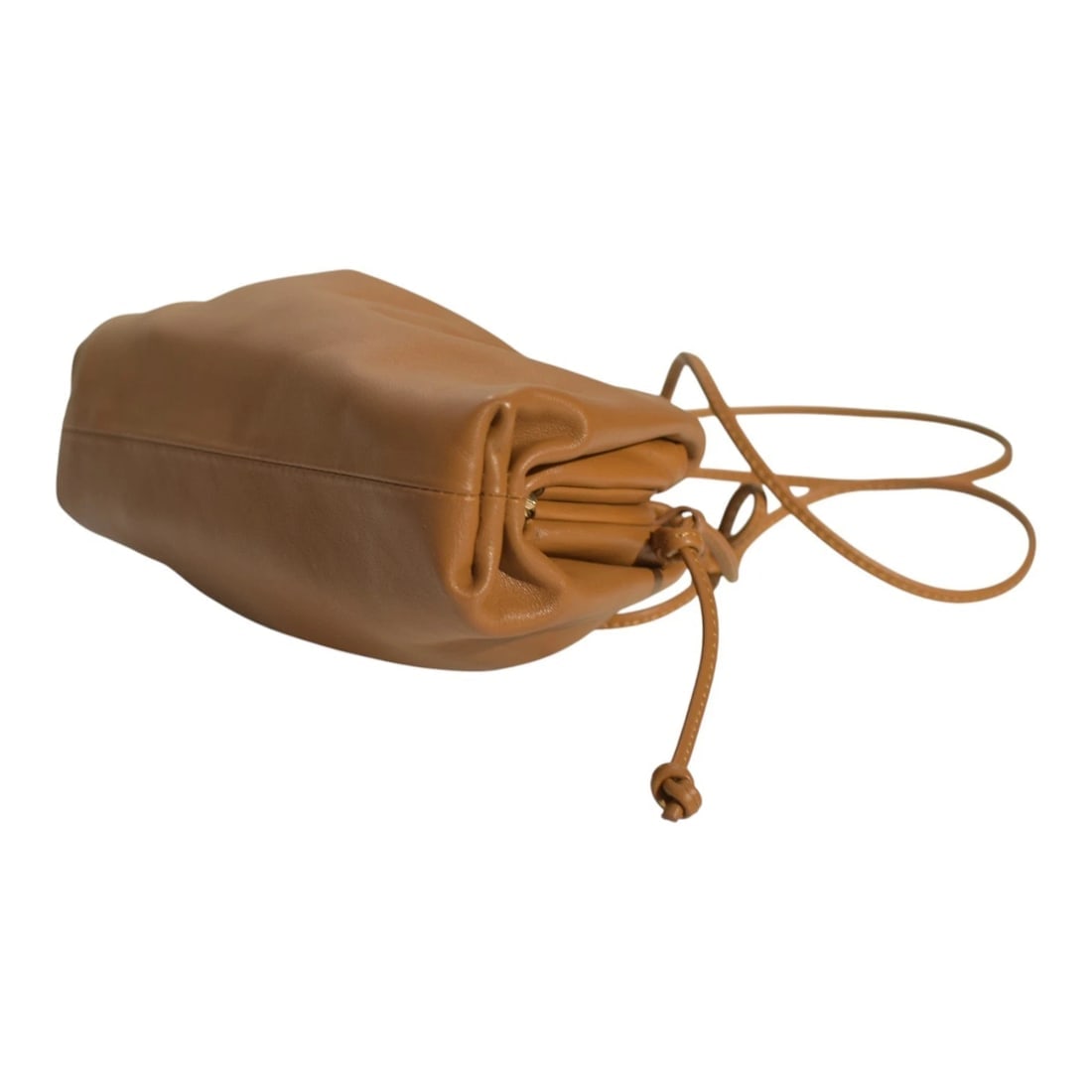 Bottega Veneta Camel Brown Lambskin The Mini Pouch crossbody bag - 8