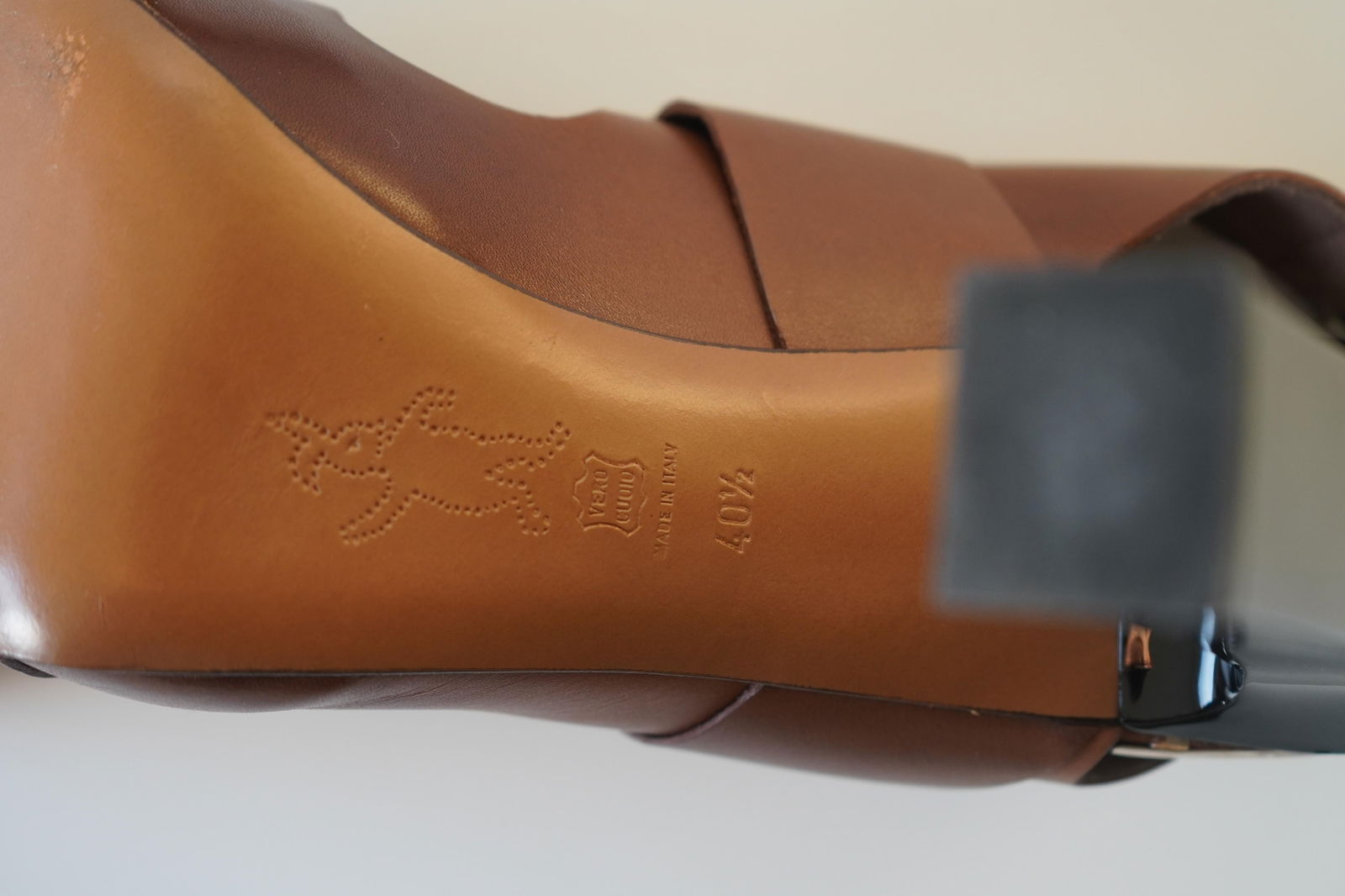 Marni Brown Leather Block Heel Sandals 40.5 - 17