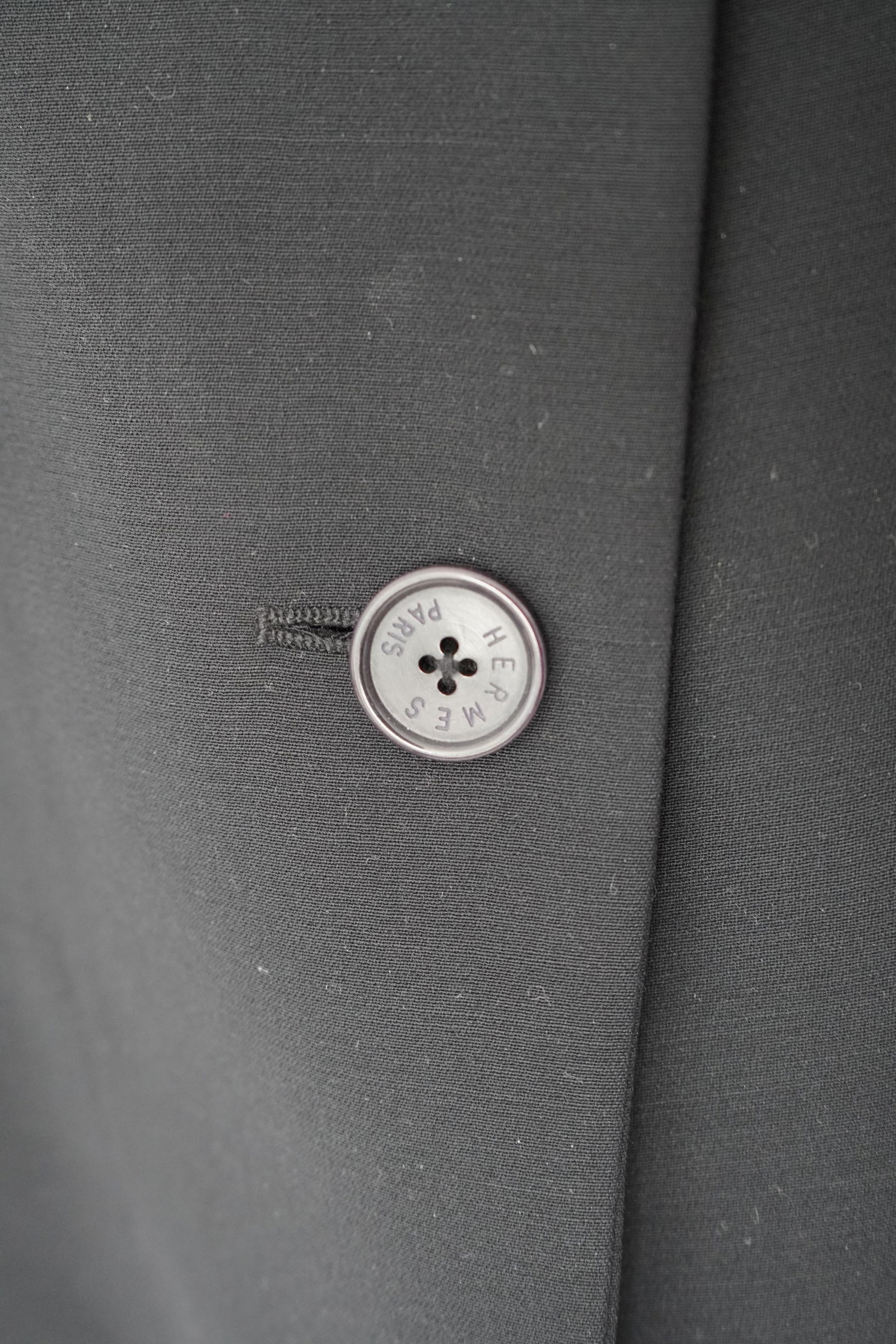 Hermès Navy 4-button Wool Jacket - 12