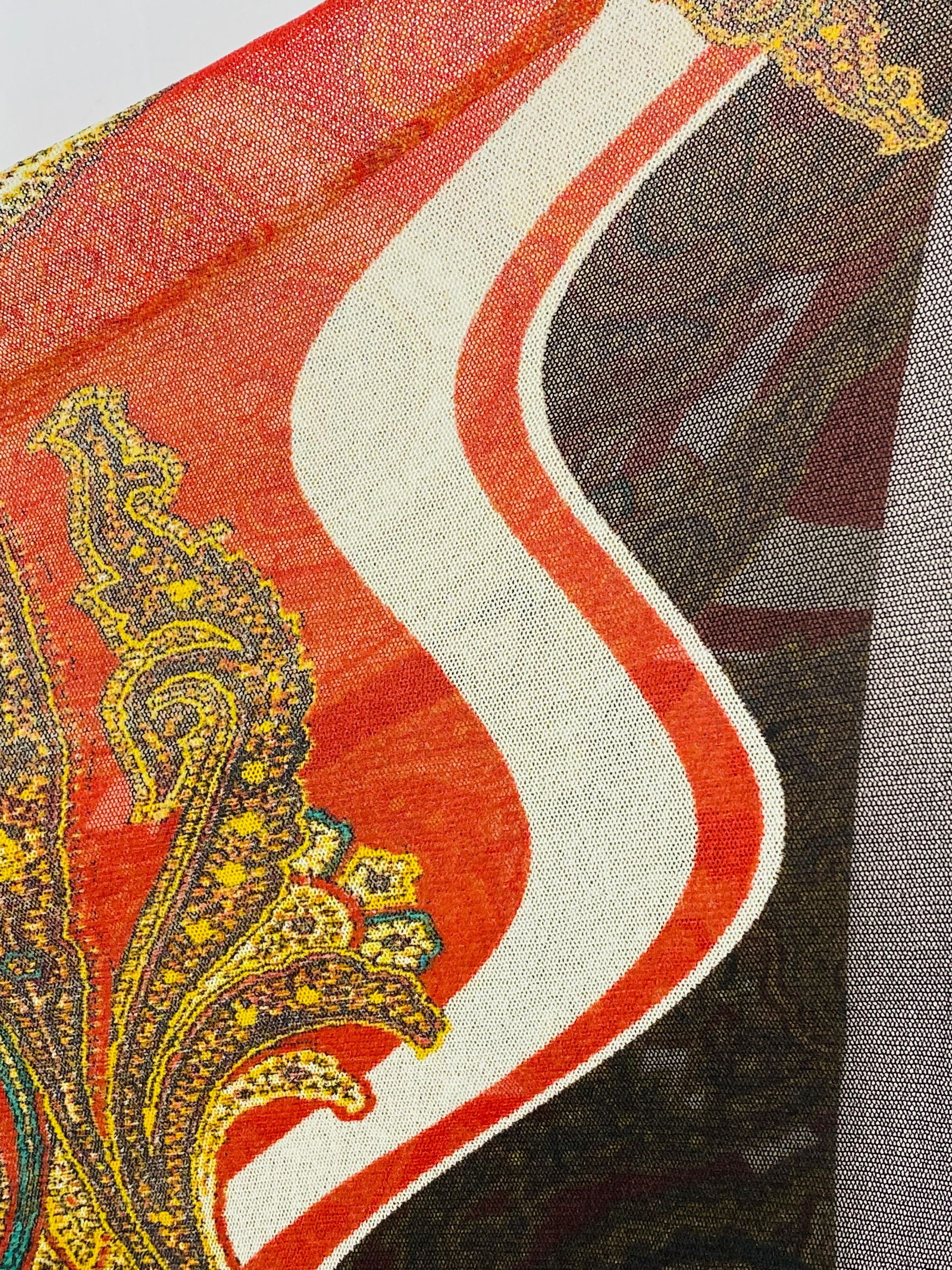 Vintage Jean Paul Gaultier Multicolor Mesh Poncho Cover Up Top Size M - 18