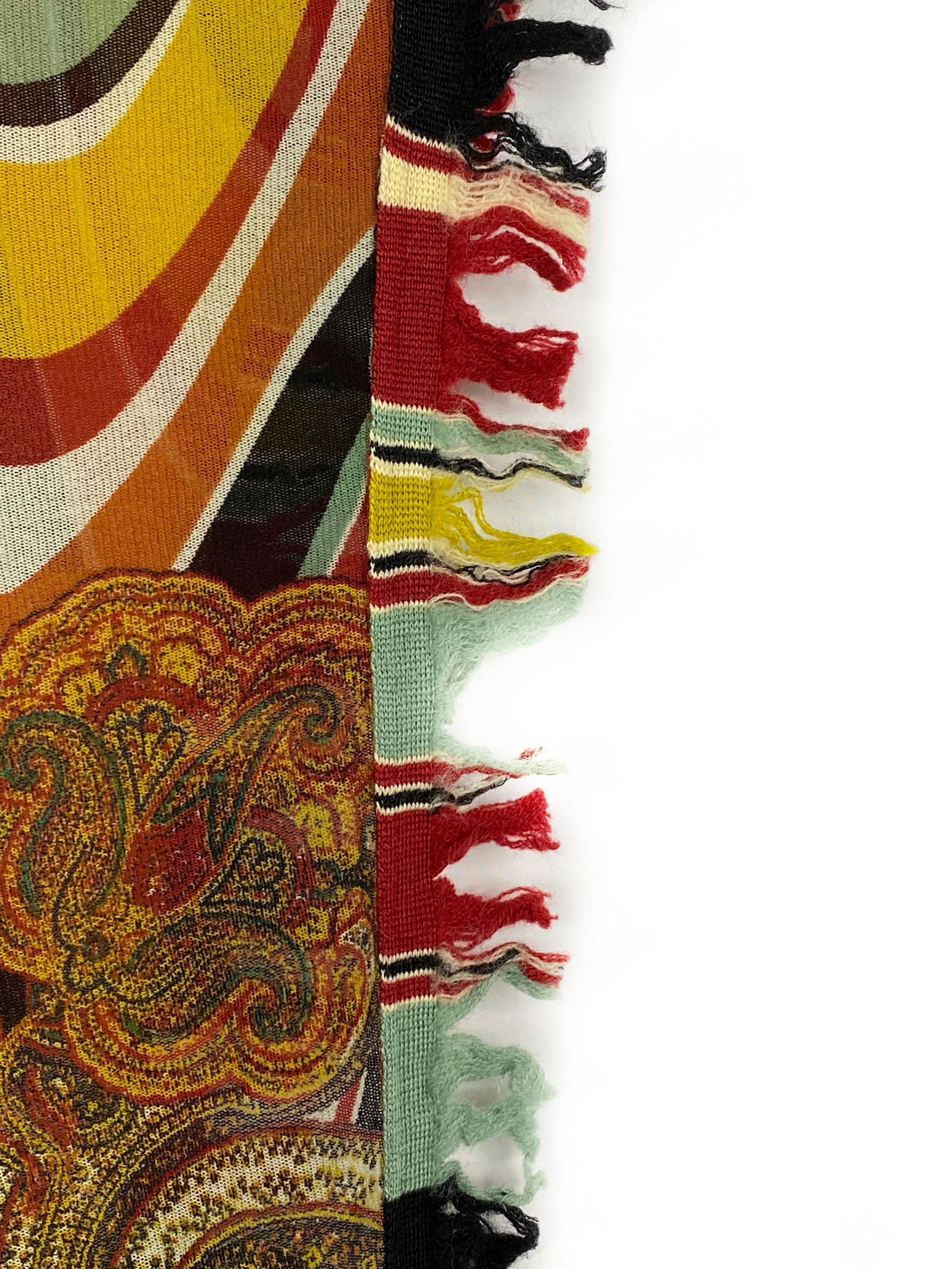 Vintage Jean Paul Gaultier Multicolor Mesh Poncho Cover Up Top Size M - 3