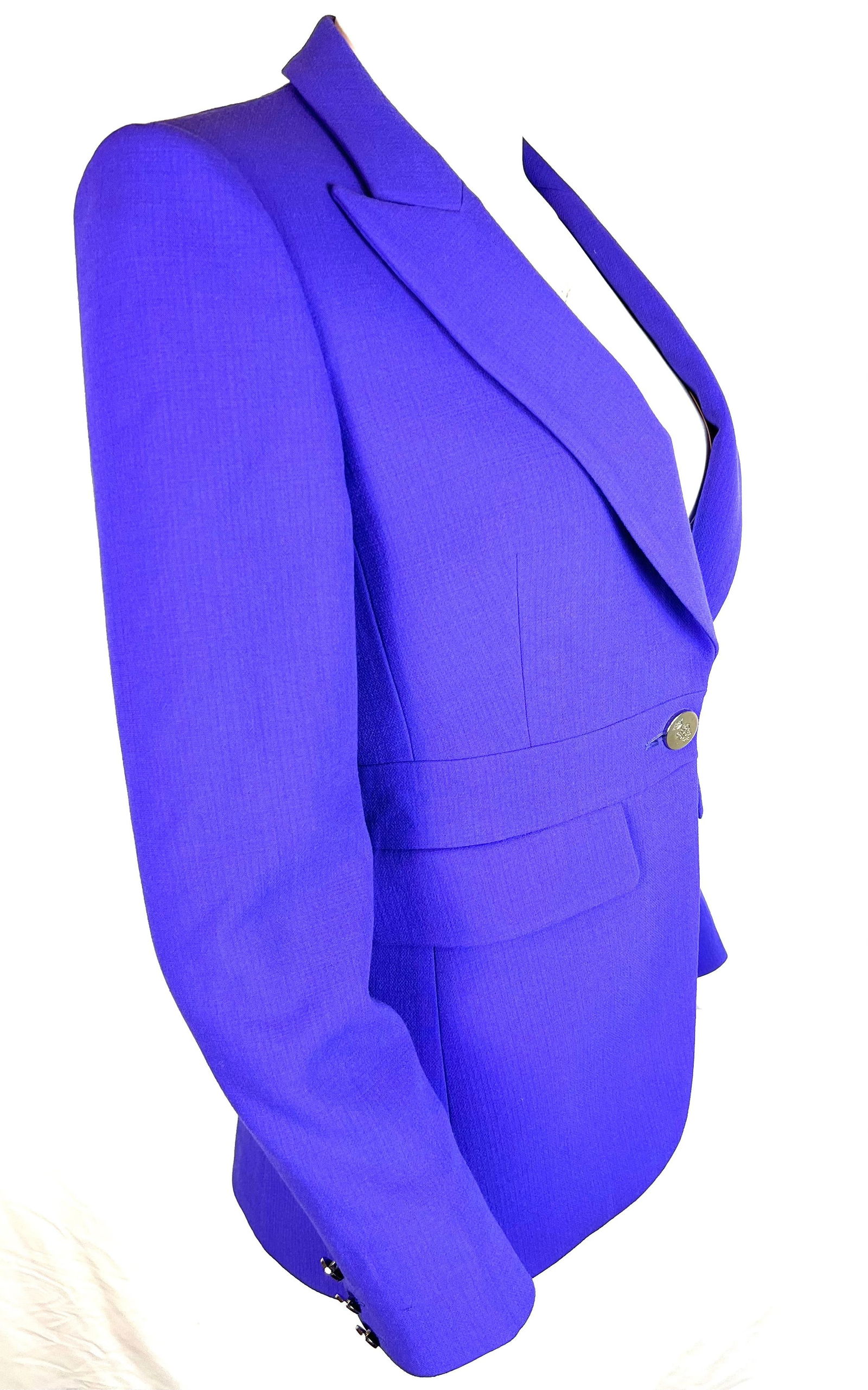 Emilio Pucci Purple Blazer Jacket, Size 8 - 7