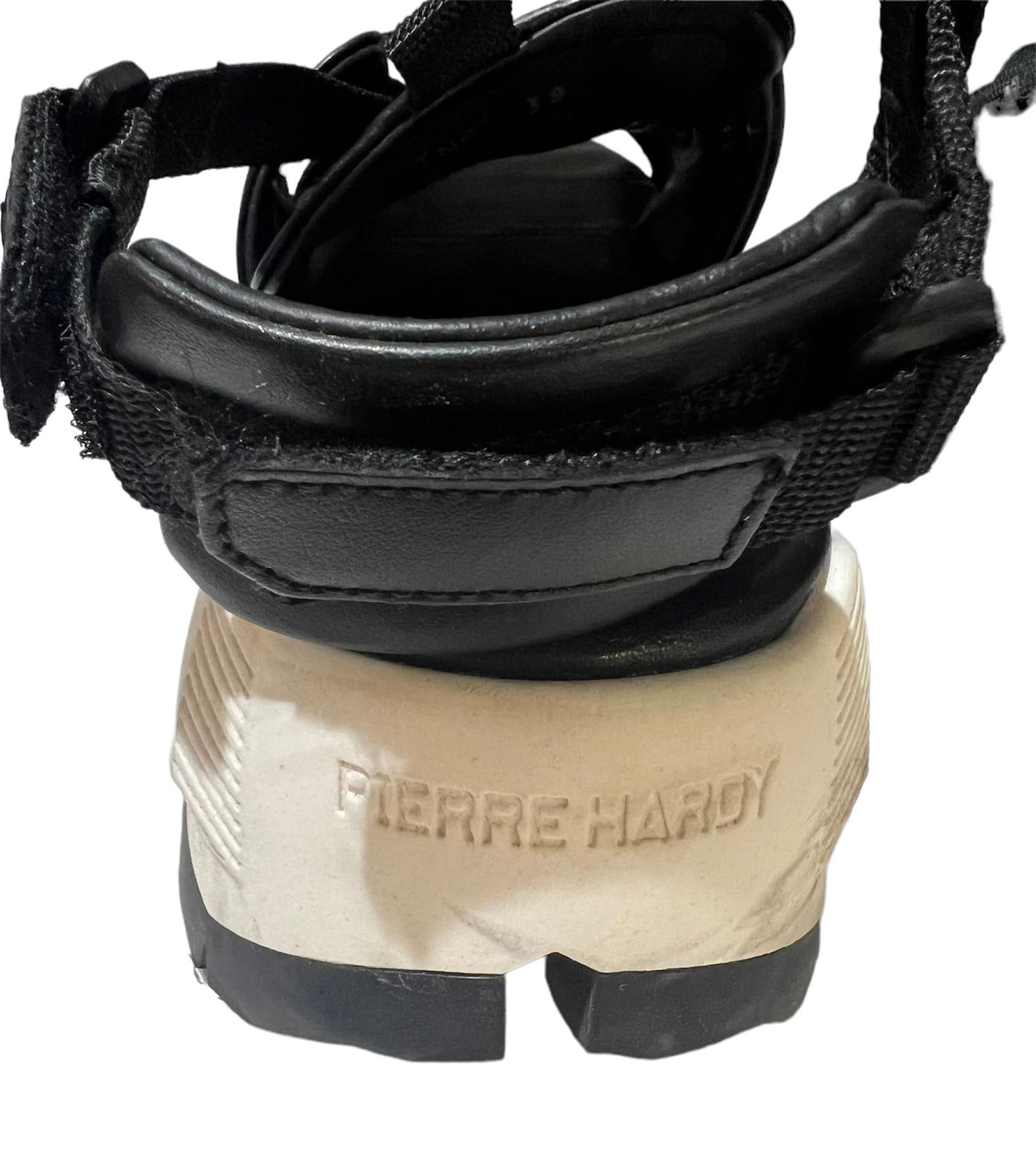 Pierre Hardy Black and White Sandals Shoes, Size 39 - 12