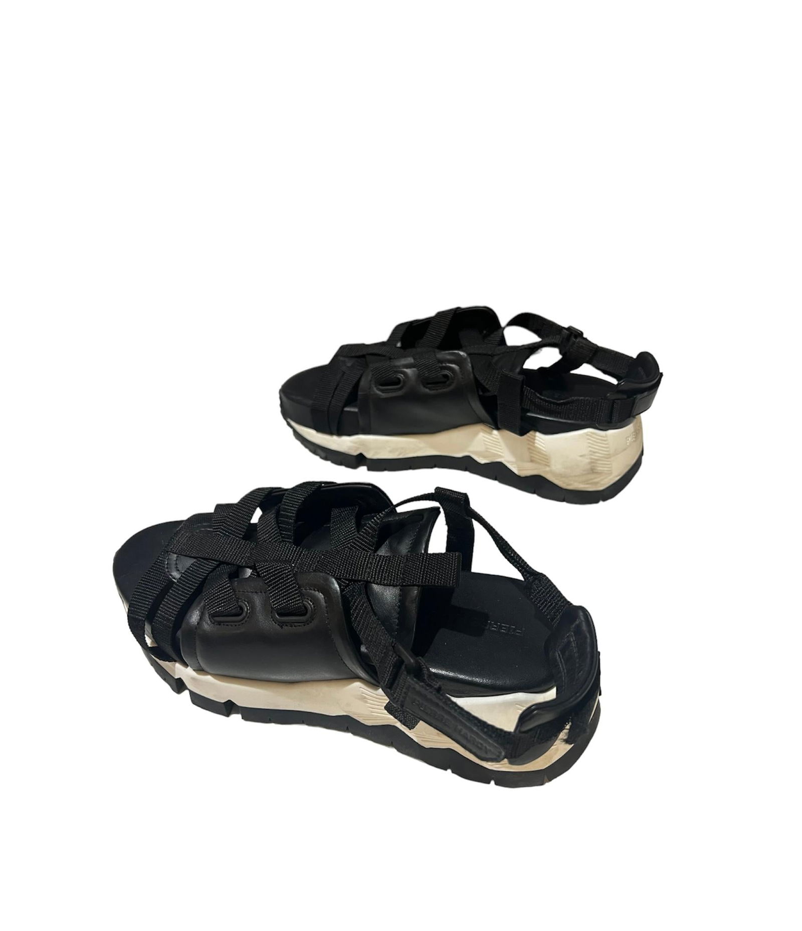 Pierre Hardy Black and White Sandals Shoes, Size 39 - 18