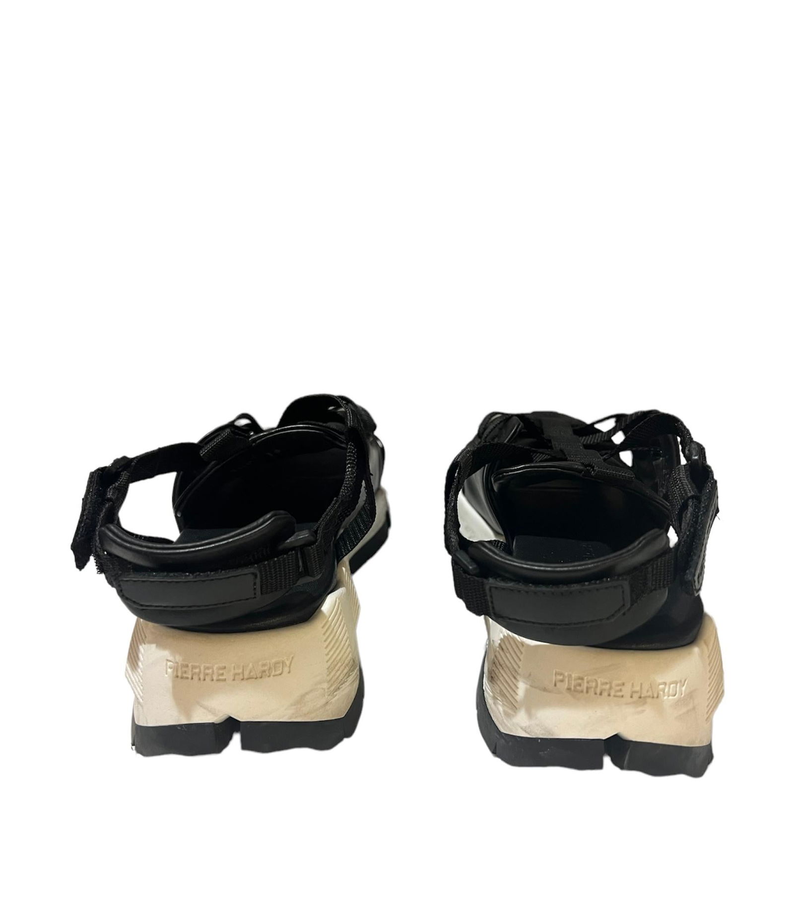 Pierre Hardy Black and White Sandals Shoes, Size 39 - 19