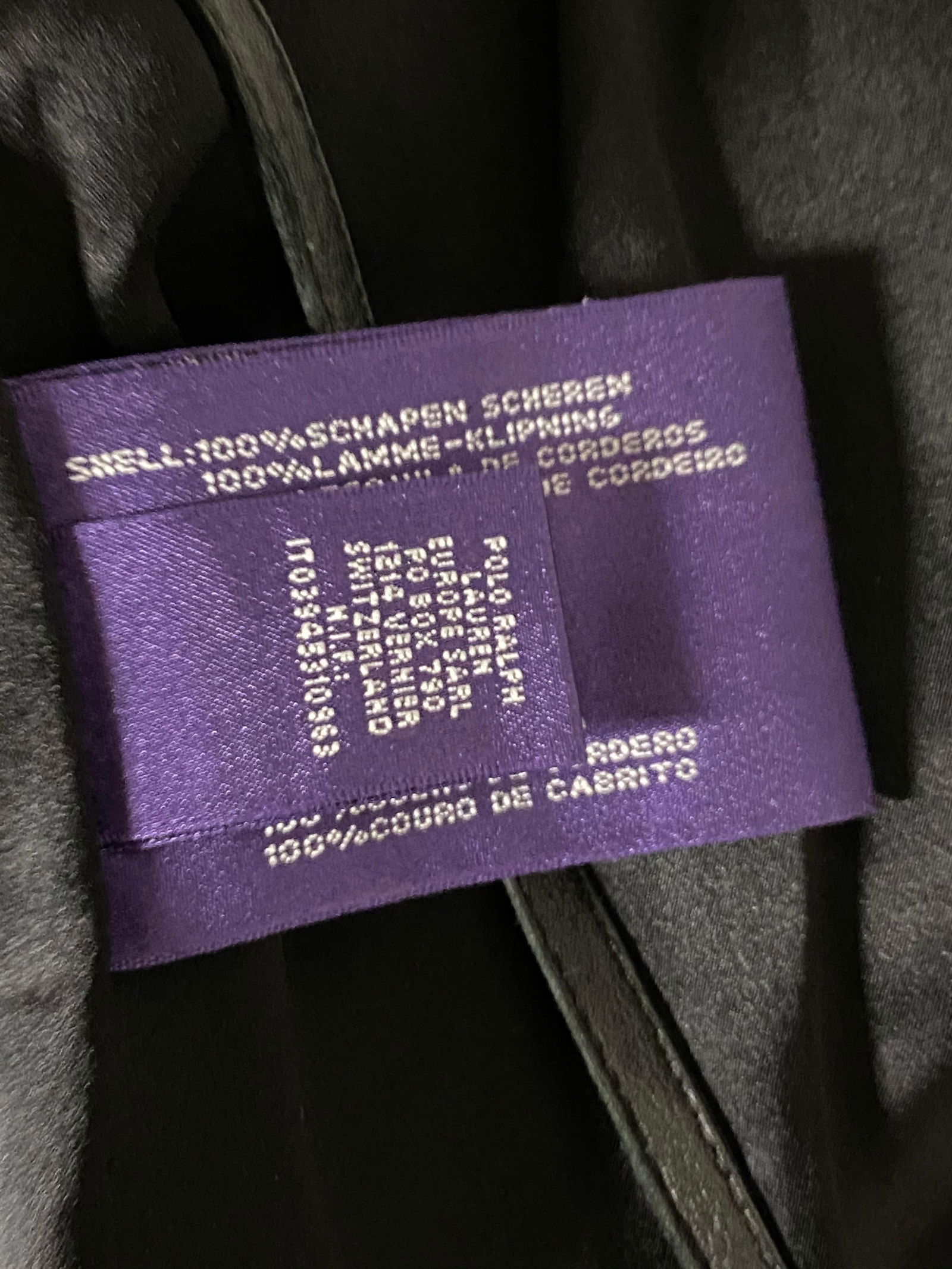 Ralph Lauren Collection Black Lamb Fur Cropped Cover Up Jacket, Size M - 13