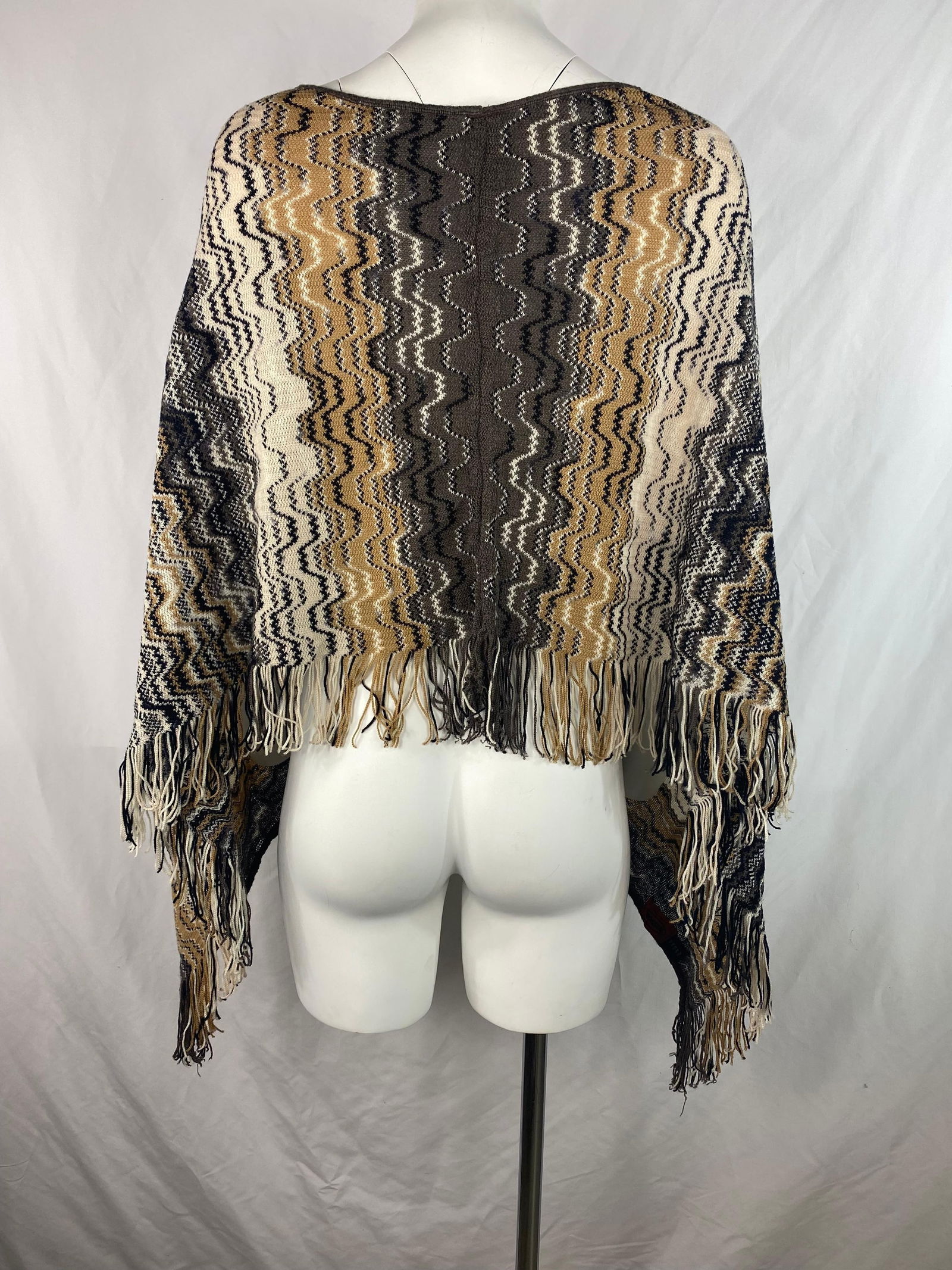 Missoni Wool Poncho Sweater Cover Up - 4