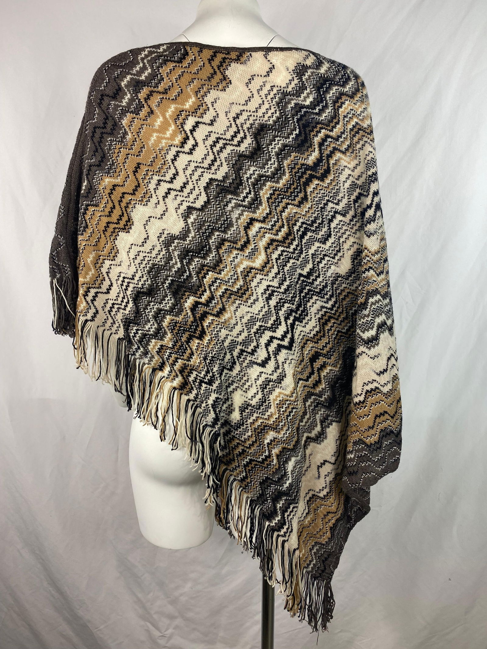 Missoni Wool Poncho Sweater Cover Up - 5