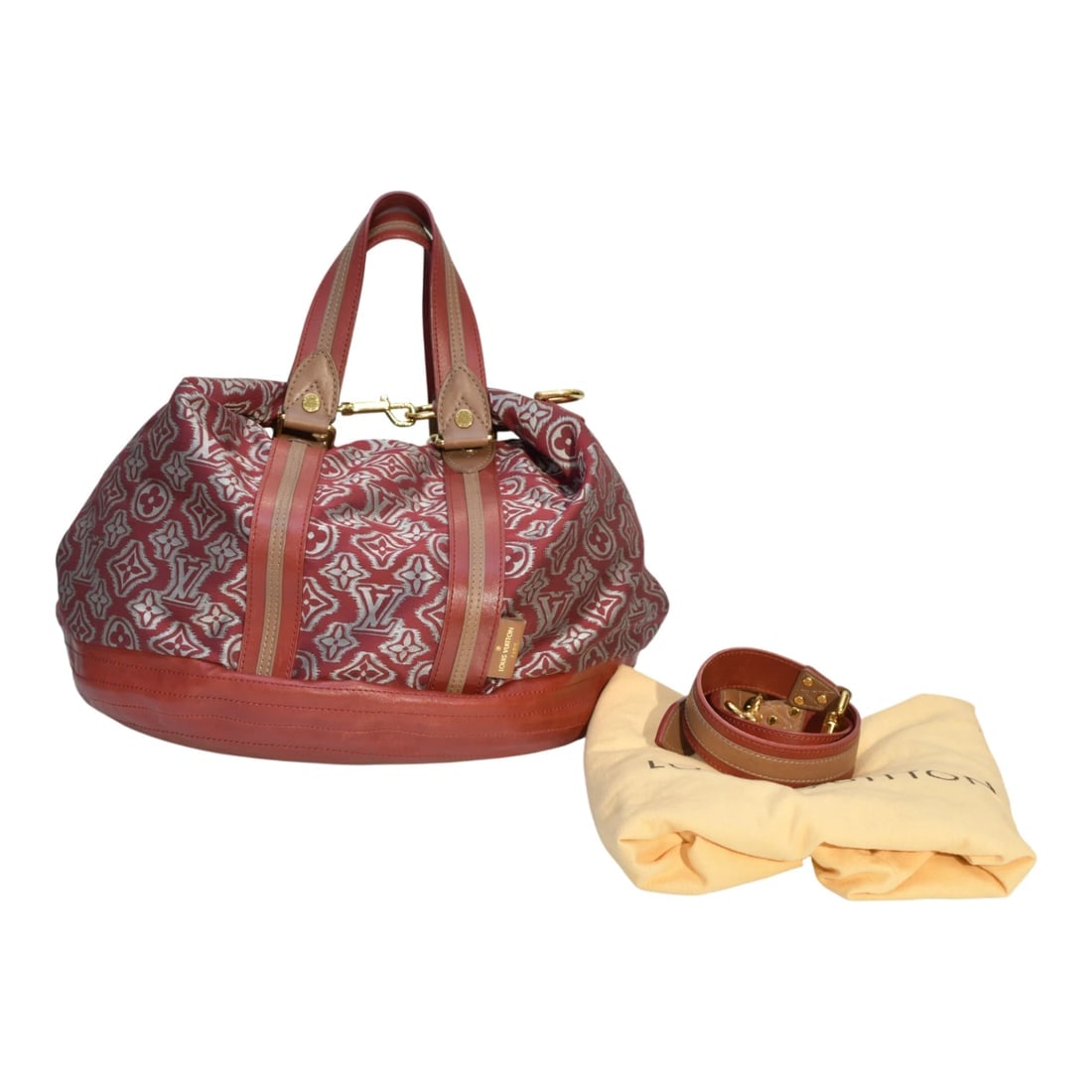 Louis Vuitton 2010 Limited Edition Bordeaux Monogram Jacquard Aviator satchel - 20