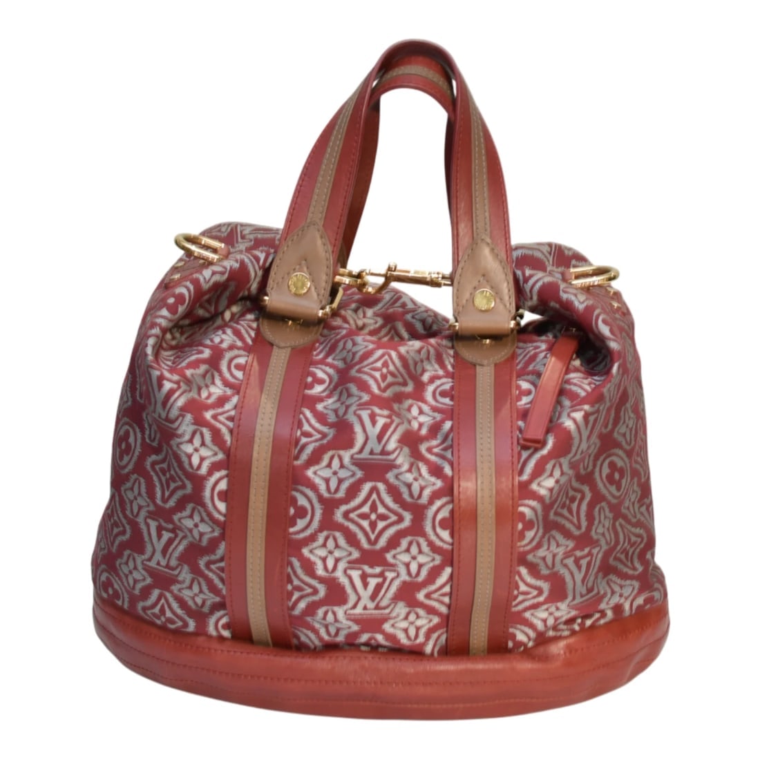 Louis Vuitton 2010 Limited Edition Bordeaux Monogram Jacquard Aviator satchel - 3