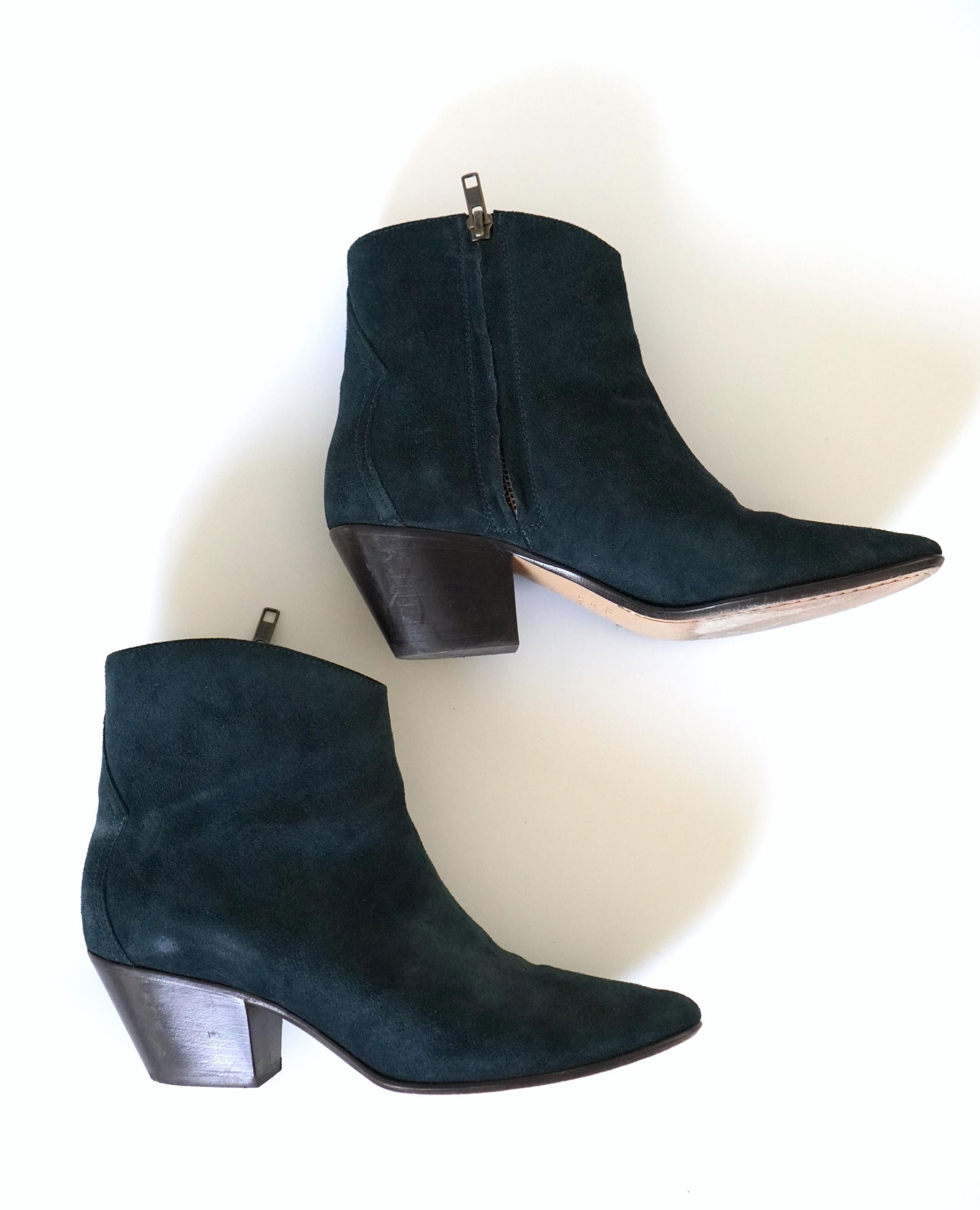 Isabel Marant Velvet Leather Ankle Boots 39 - 13