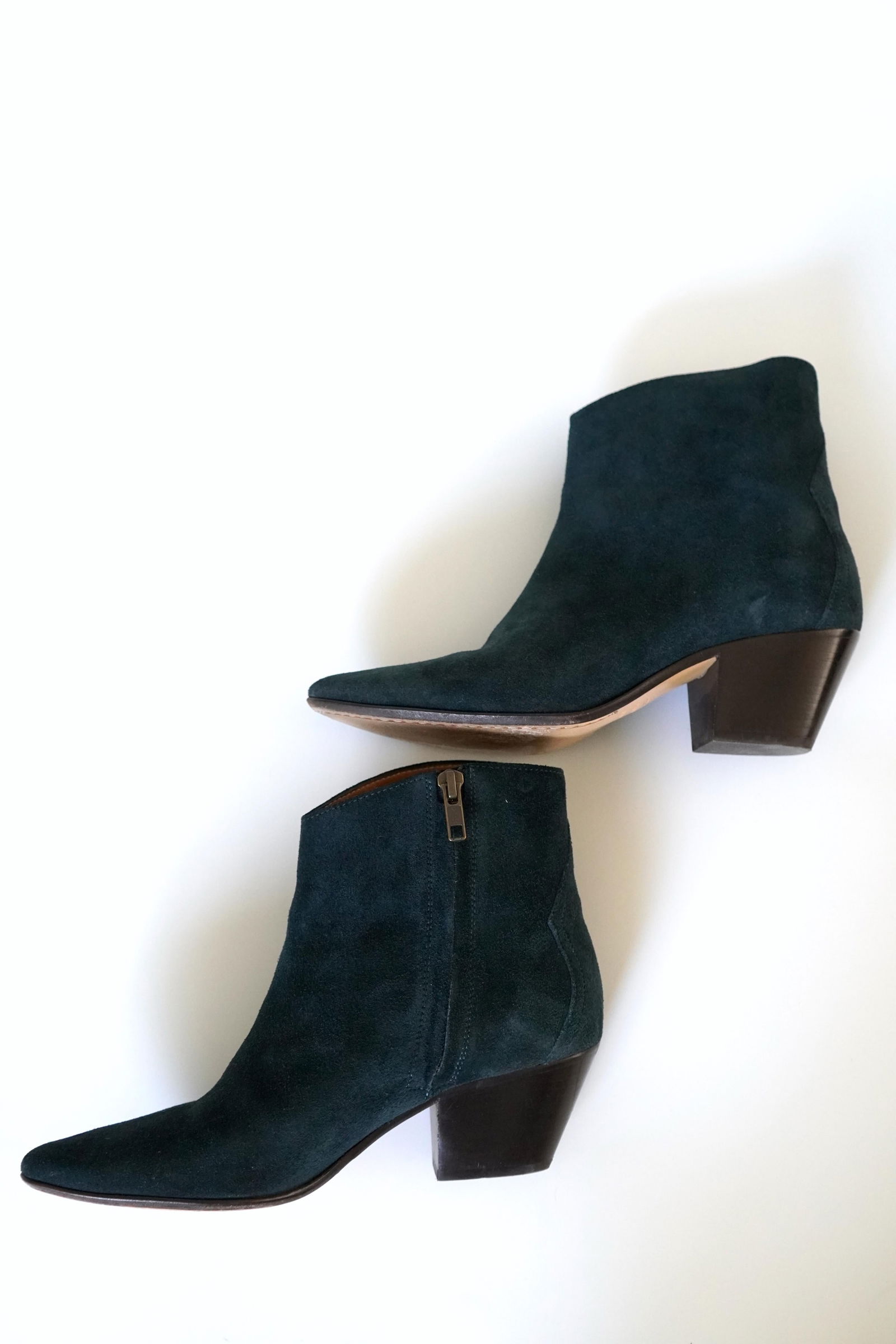 Isabel Marant Velvet Leather Ankle Boots 39 - 4