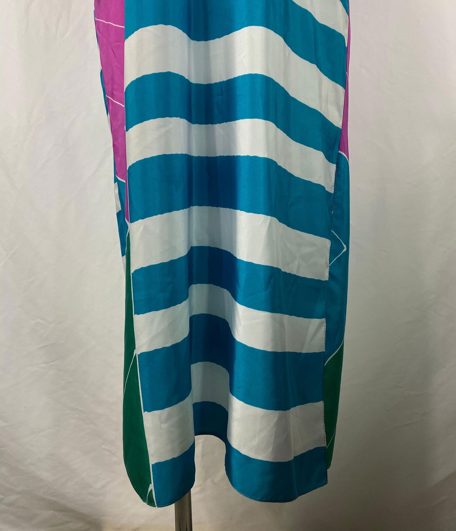 Oscar de la Renta Silk Multi Color Tunica Maxi Dress - 9