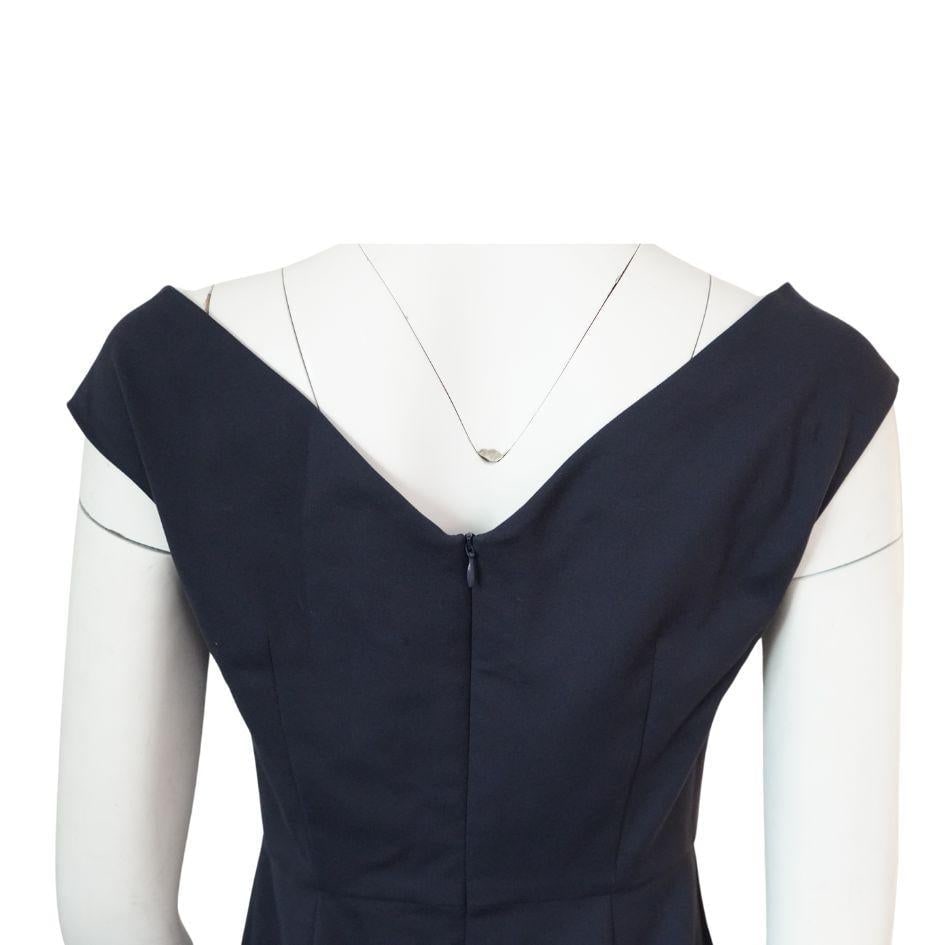 Peter Cohen Navy Midi Dress, Size Medium - 5