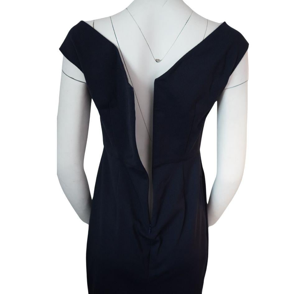 Peter Cohen Navy Midi Dress, Size Medium - 6