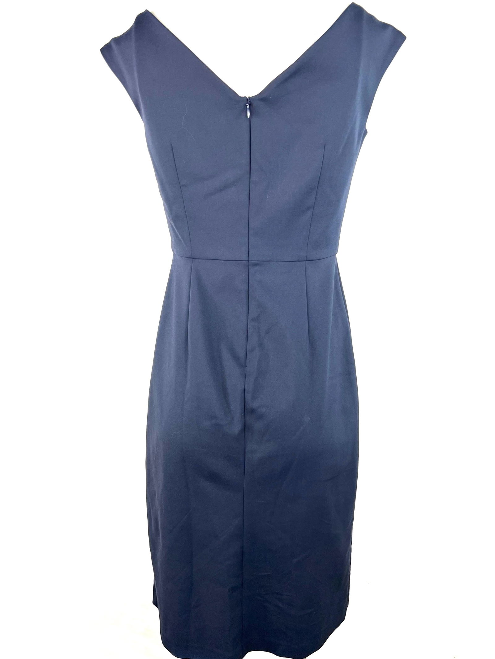 Peter Cohen Navy Midi Dress, Size Medium - 9