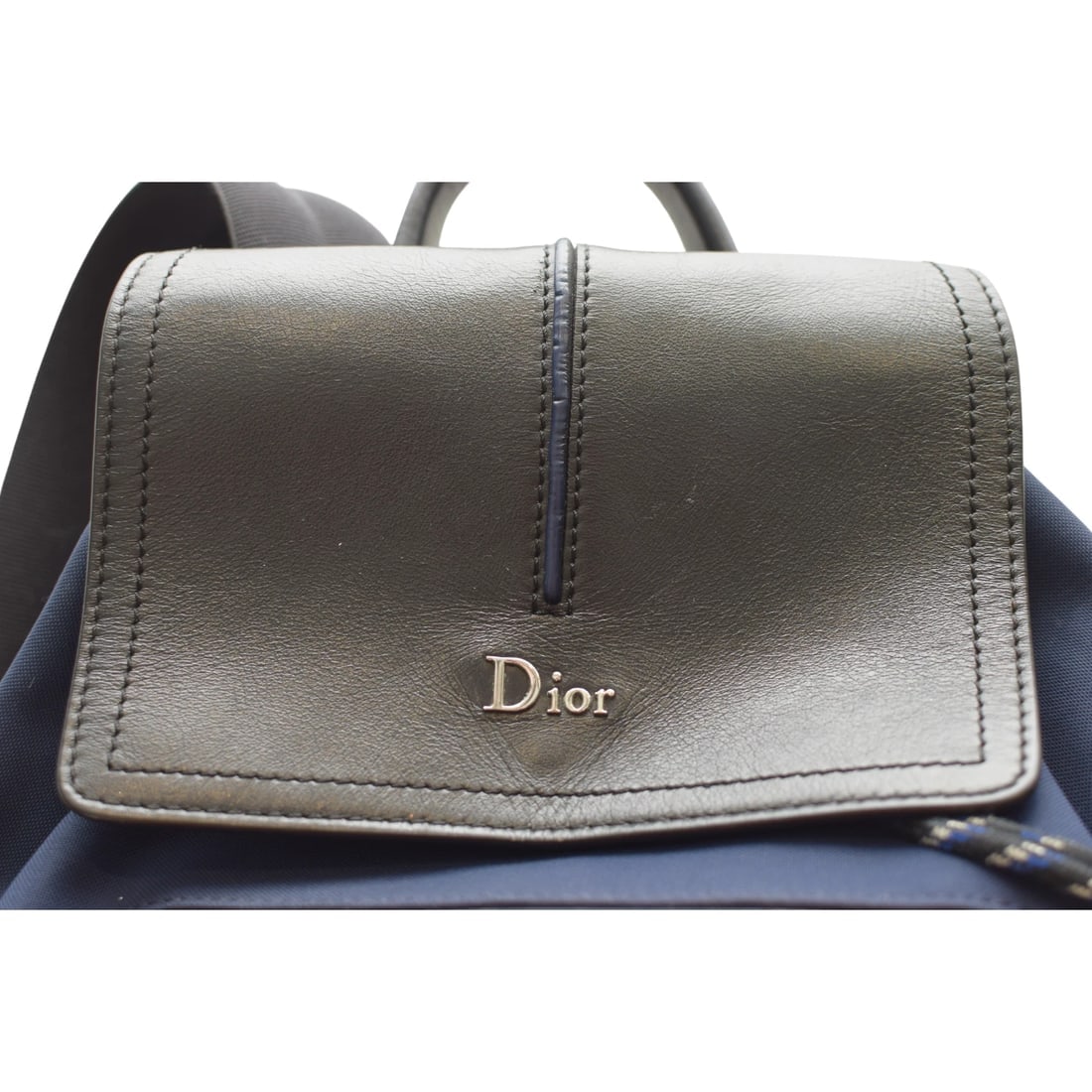 Christian Dior B‑Motion Backpack 1MOBA062XVO – Navy/Black Nylon & Leather Unisex - 11