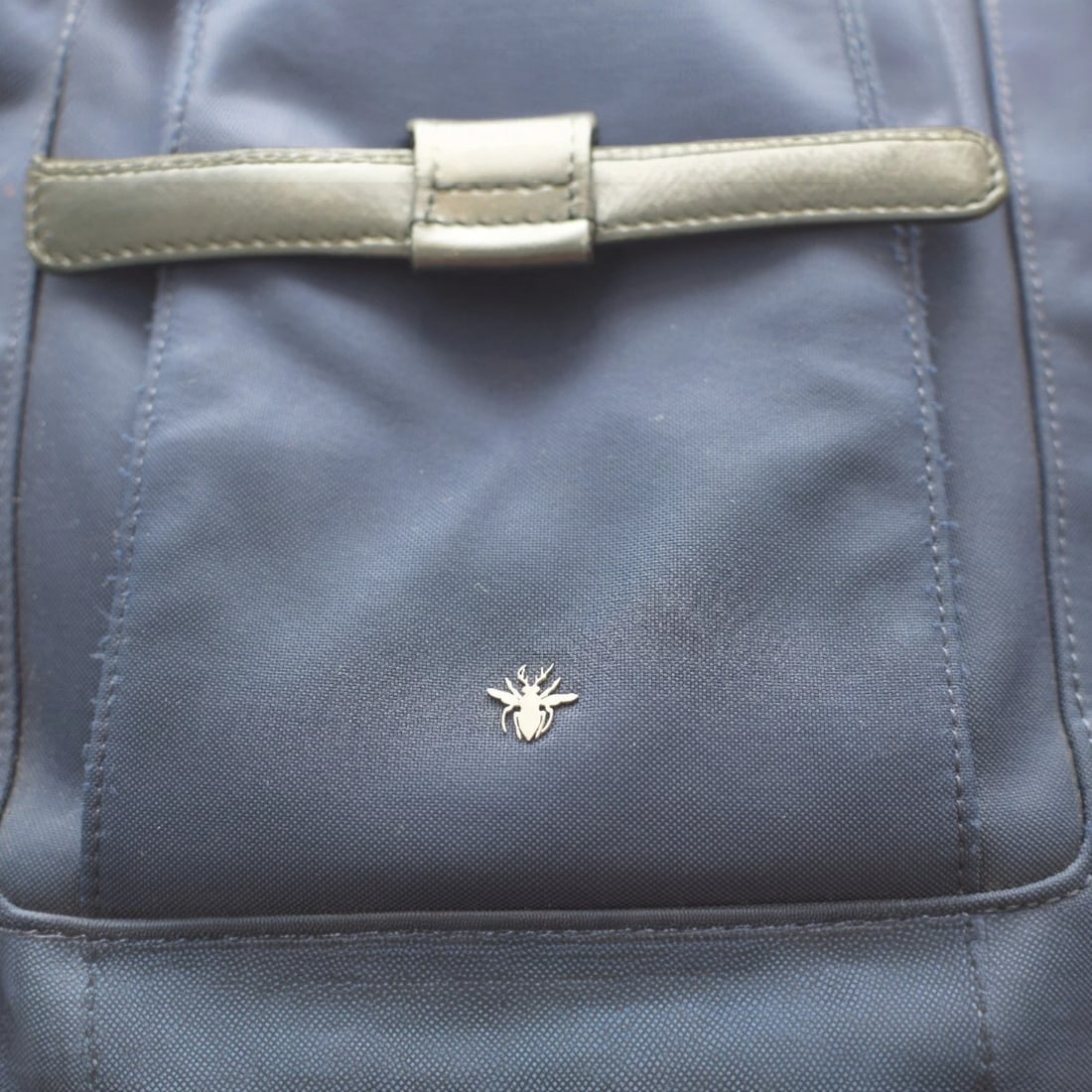 Christian Dior B‑Motion Backpack 1MOBA062XVO – Navy/Black Nylon & Leather Unisex - 12