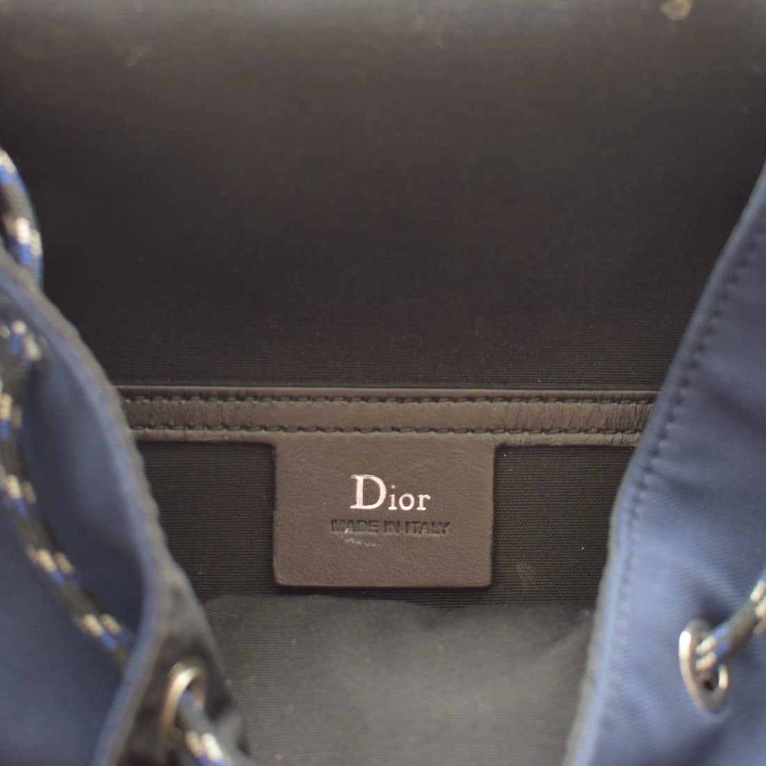 Christian Dior B‑Motion Backpack 1MOBA062XVO – Navy/Black Nylon & Leather Unisex - 14