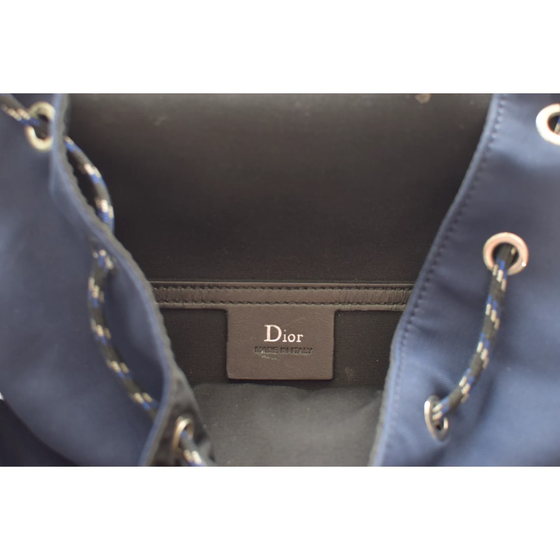Christian Dior B‑Motion Backpack 1MOBA062XVO – Navy/Black Nylon & Leather Unisex - 15