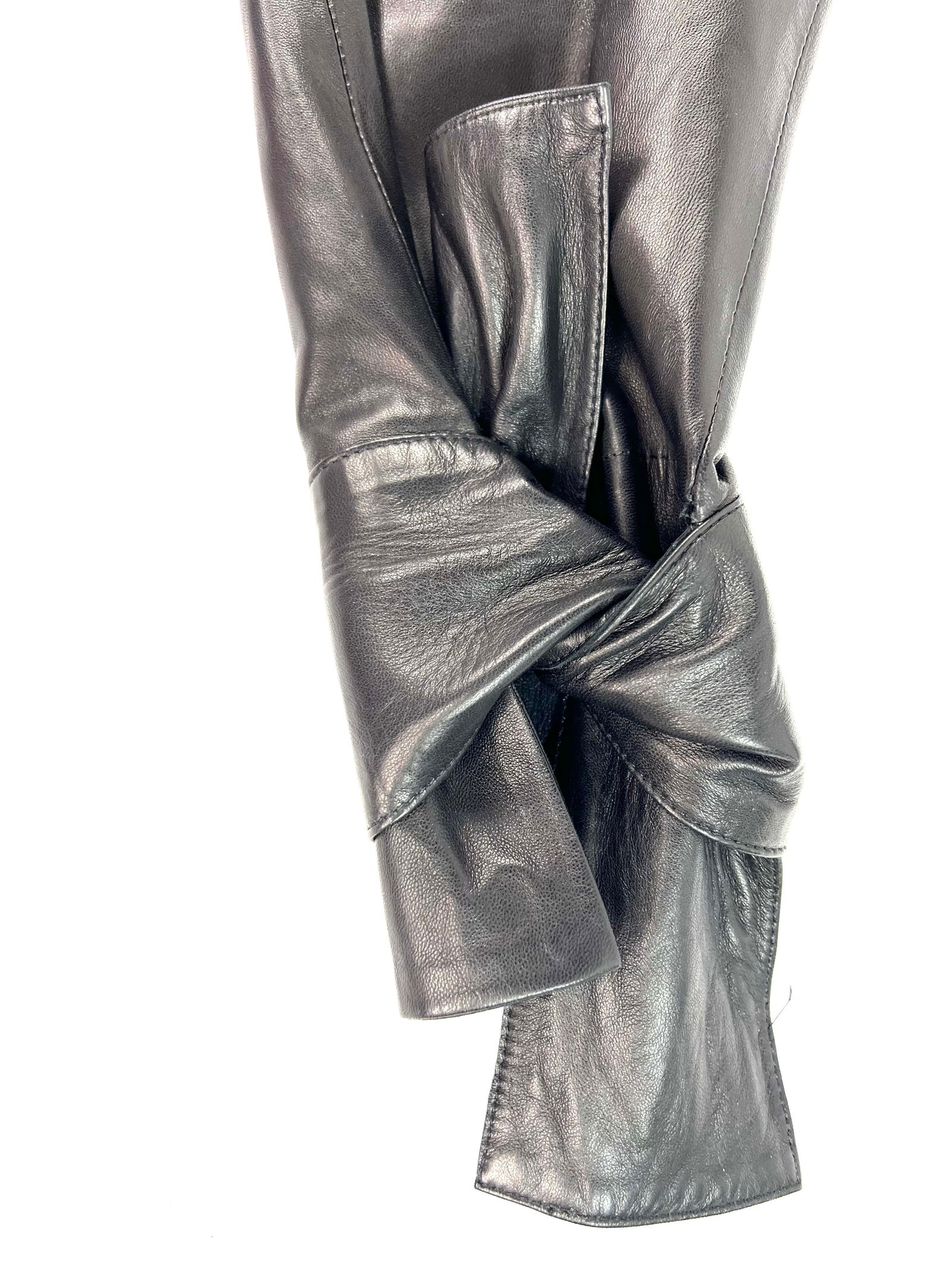 Proenza Schouler Black Leather Pans, Size 6 - 3