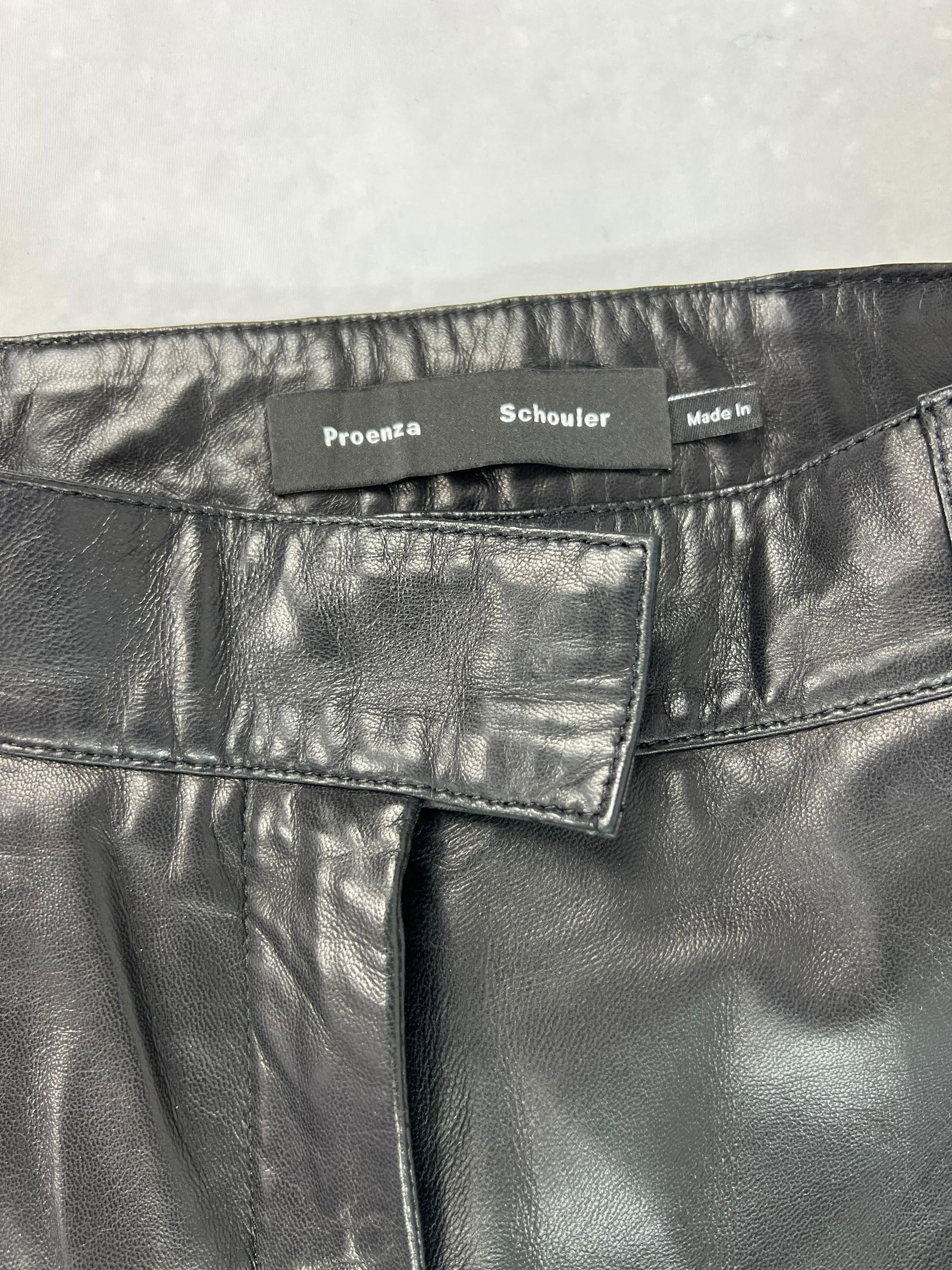 Proenza Schouler Black Leather Pans, Size 6 - 7