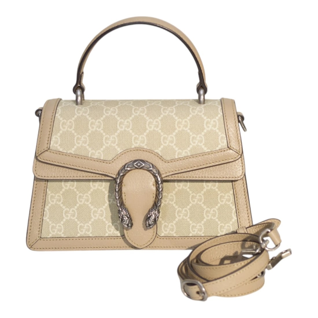 Gucci Dionysus GG Supreme Monogrammed top handle and shoulder bag medium: Title:Gucci Dionysus GG Supreme Monogrammed top handle and shoulder bag mediumDescription:GUCCI Dionysus GG Supreme Monogrammed top handle and shoulder bag medium The GG Supreme is inspired by an