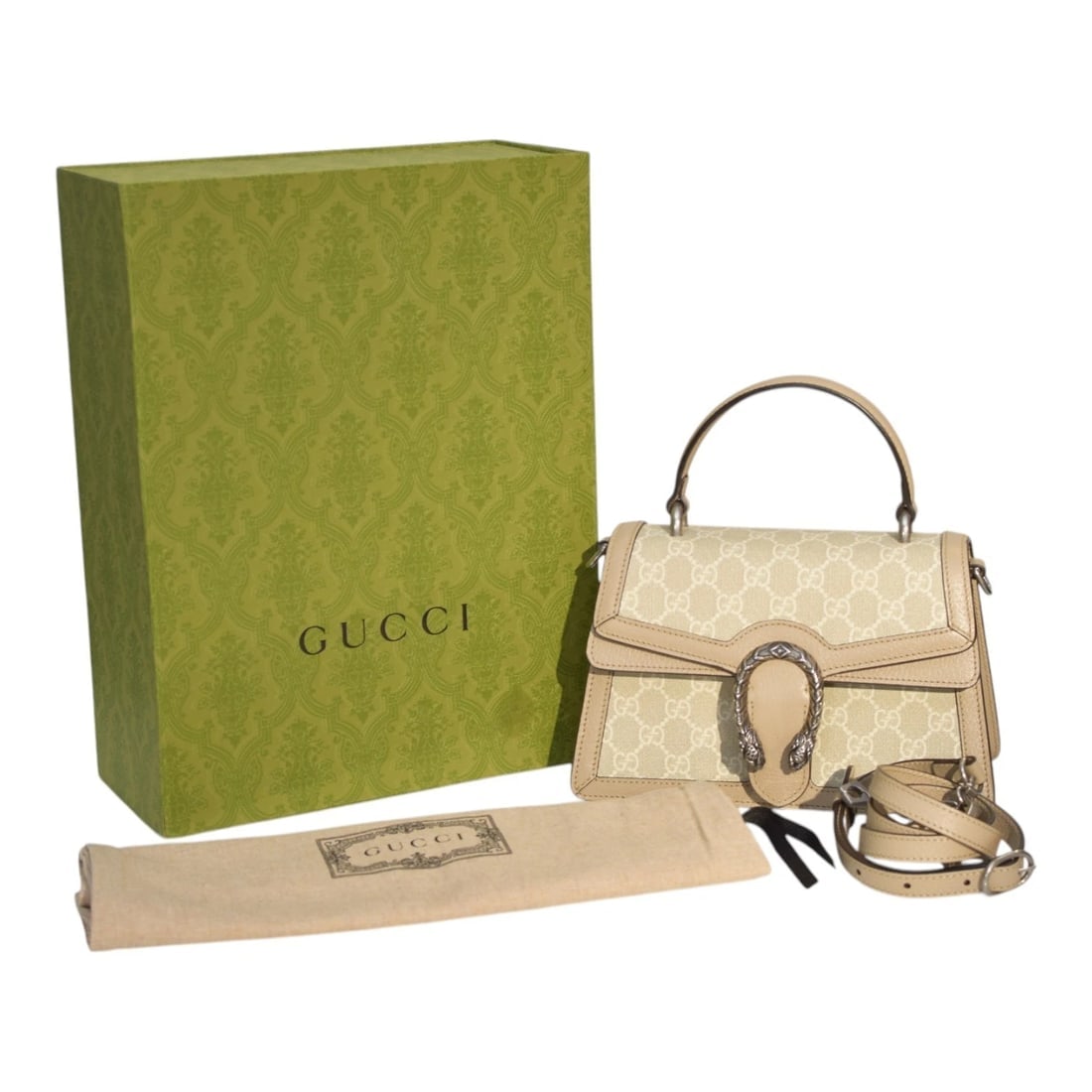 Gucci Dionysus GG Supreme Monogrammed top handle and shoulder bag medium - 2