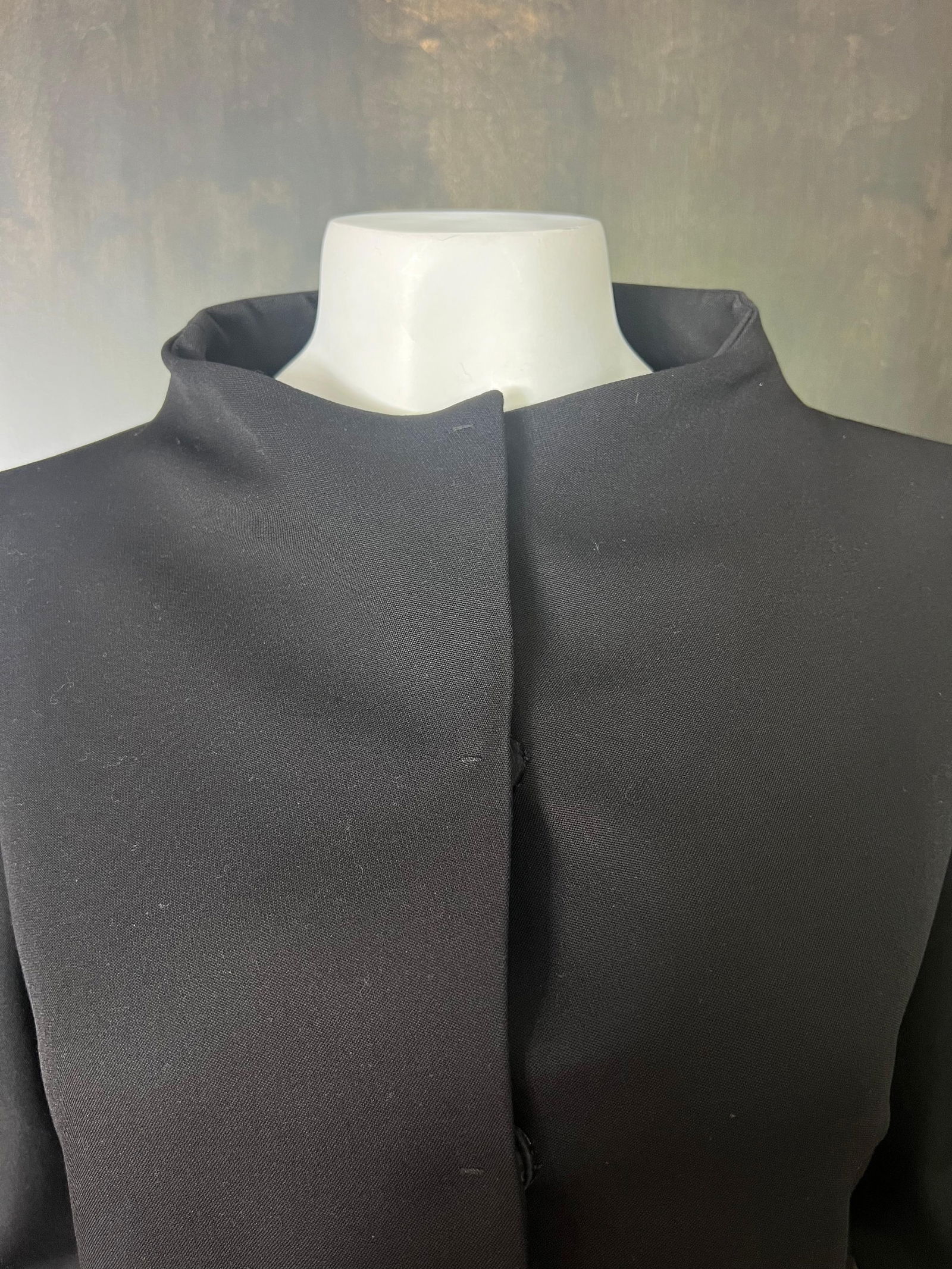 Valentino Black Wool Blazer Jacket, Size 10 - 16