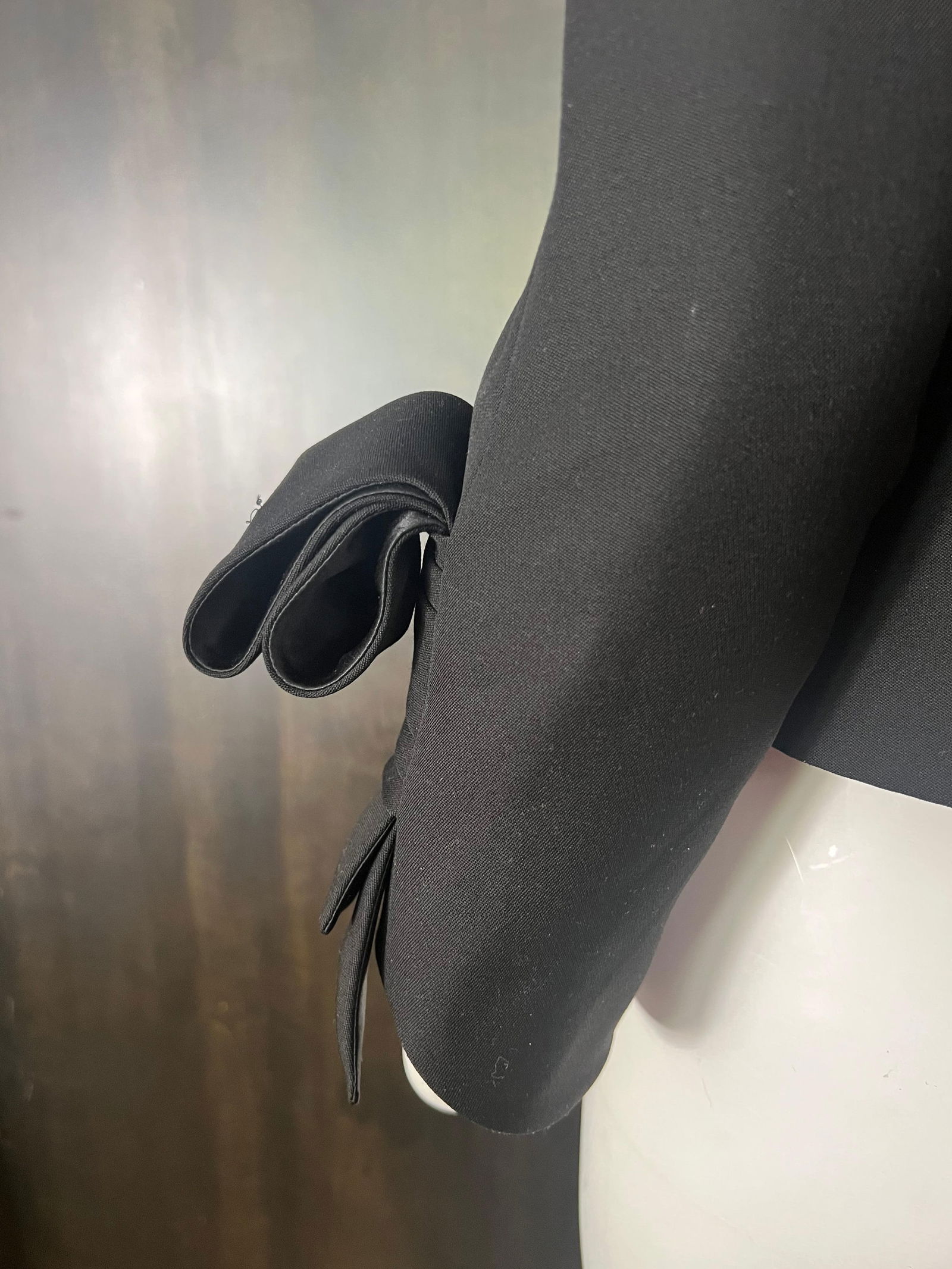 Valentino Black Wool Blazer Jacket, Size 10 - 4