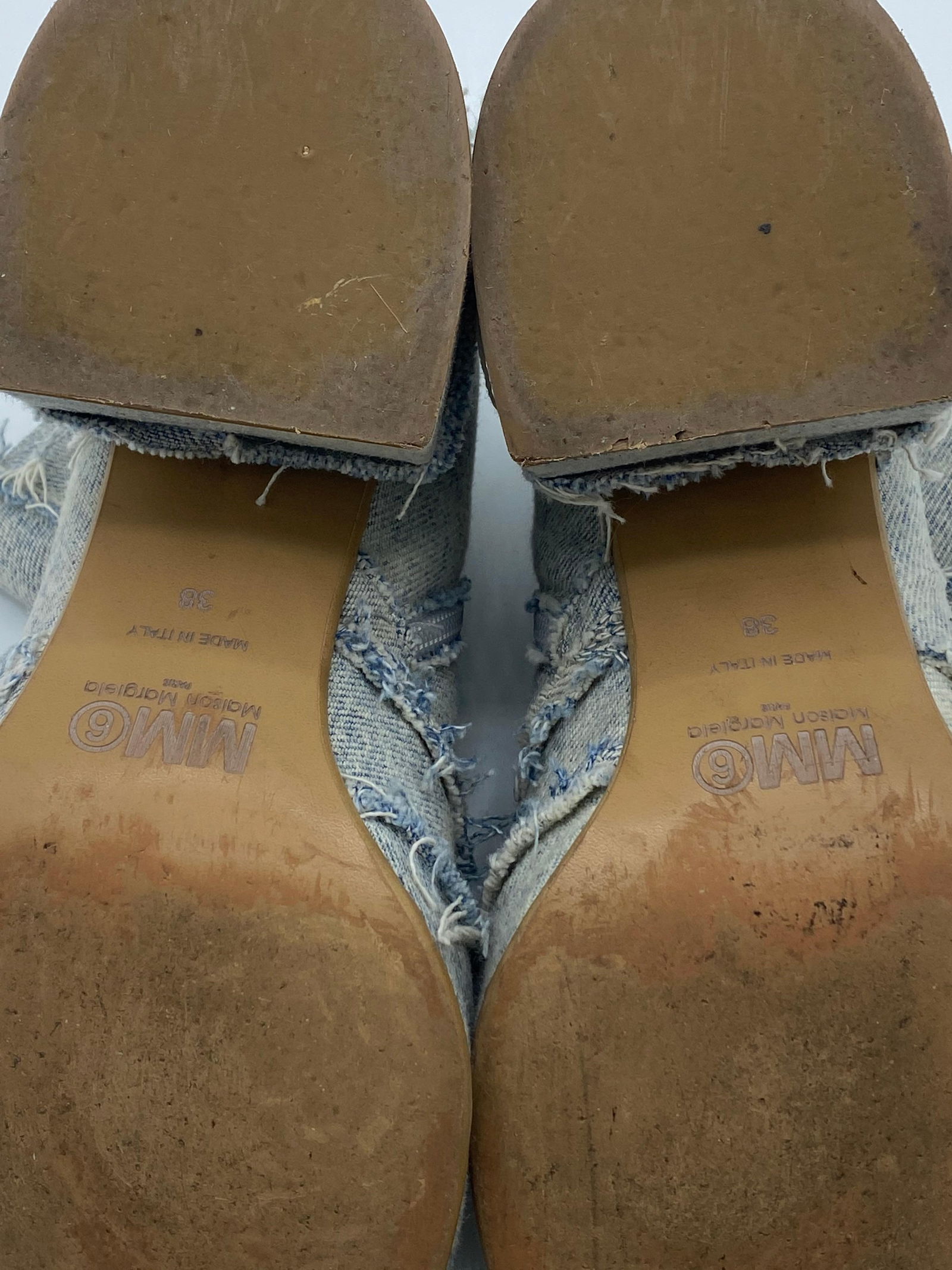 MM6 Maison Margiela Denim Ankle Boots, Size 38 - 13
