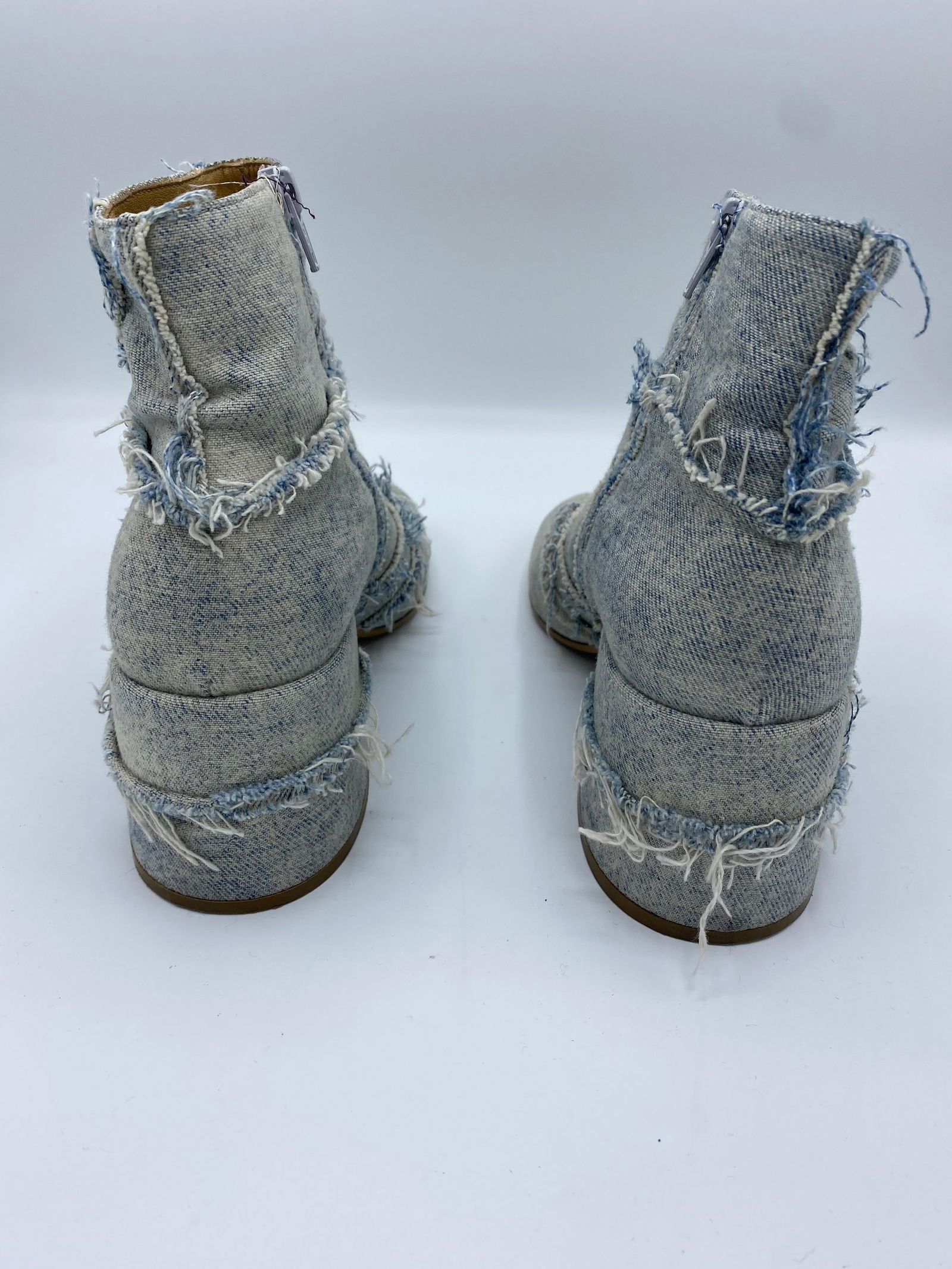 MM6 Maison Margiela Denim Ankle Boots, Size 38 - 18