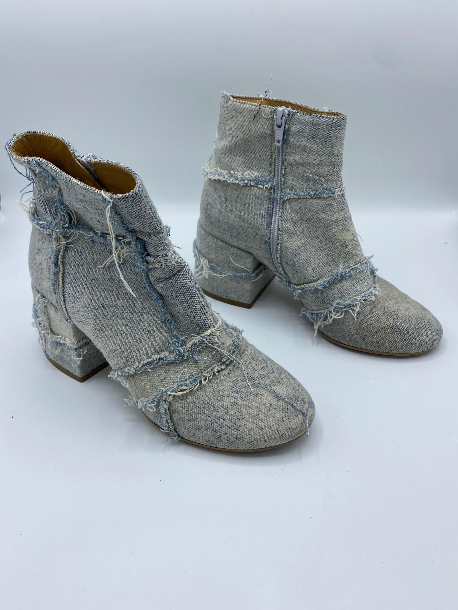 MM6 Maison Margiela Denim Ankle Boots, Size 38 - 2