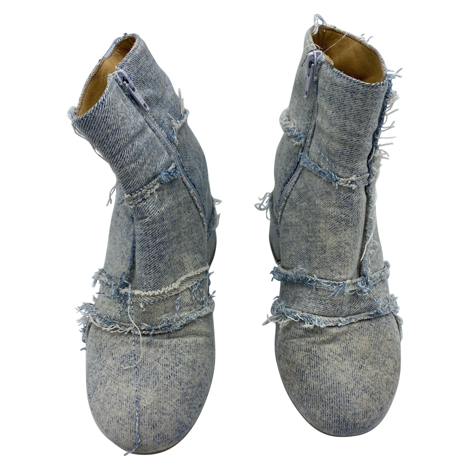 MM6 Maison Margiela Denim Ankle Boots, Size 38 - 7