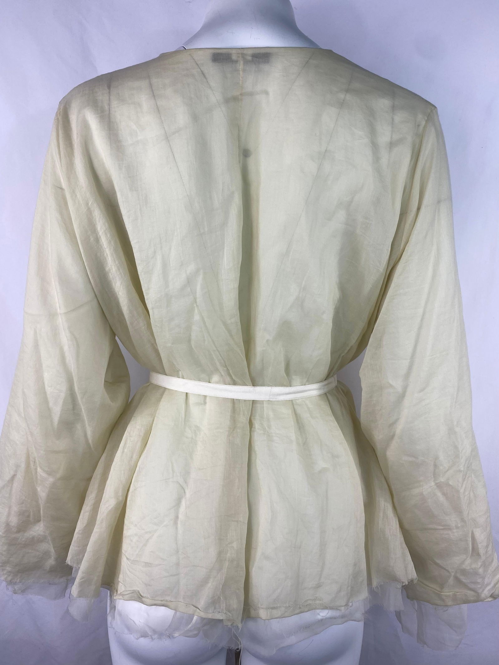 The Row Beige Cotton Blouse Top, Size XS - 10