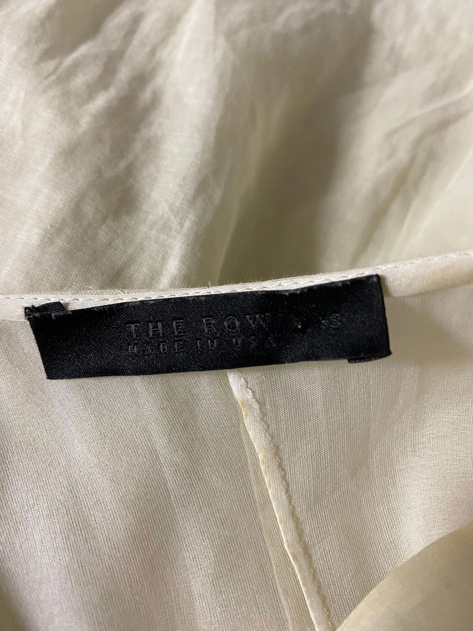 The Row Beige Cotton Blouse Top, Size XS - 5