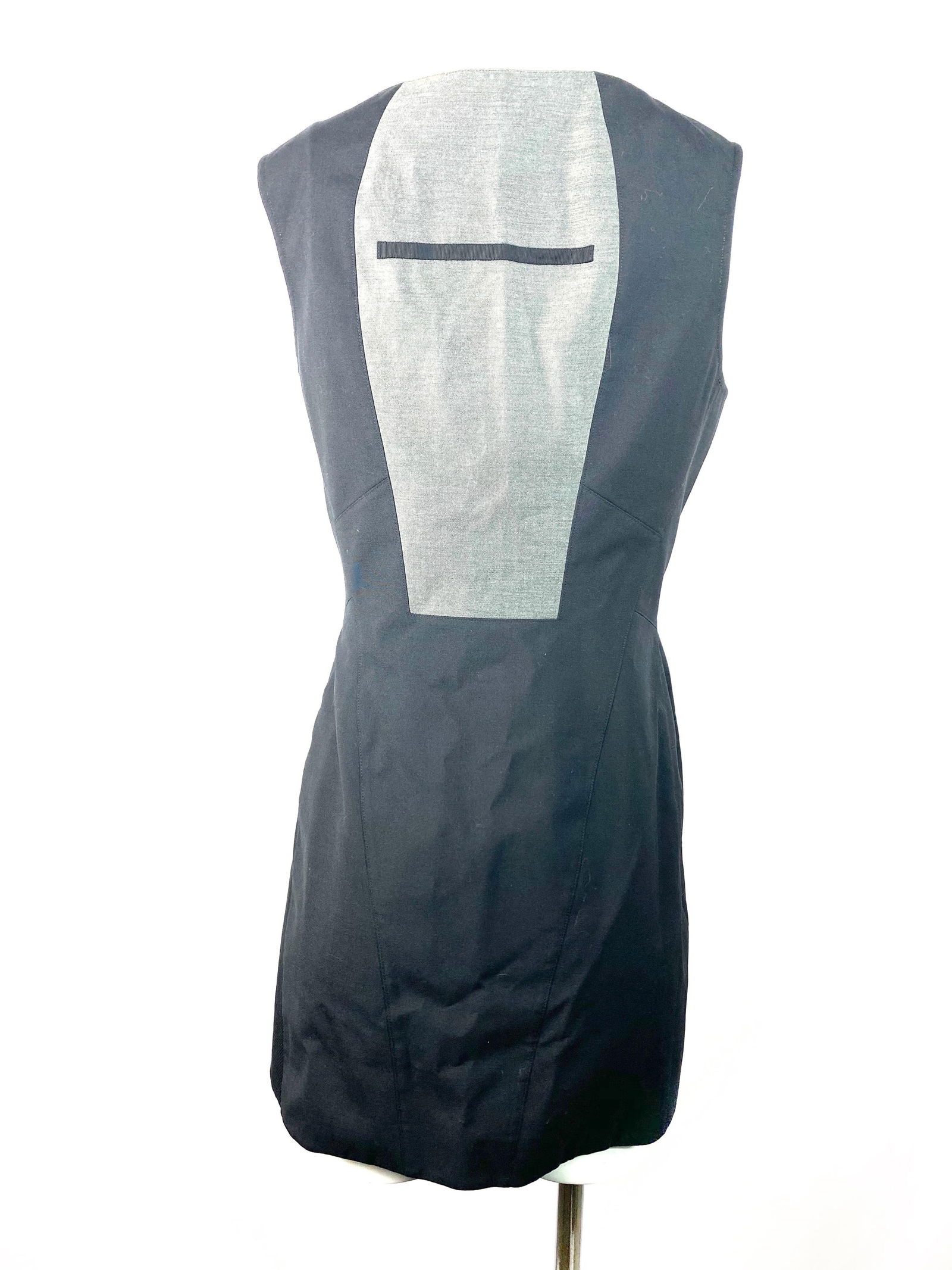 Shiro Sakai Black Sleeveless Button Down Mini Dress Size L - 11