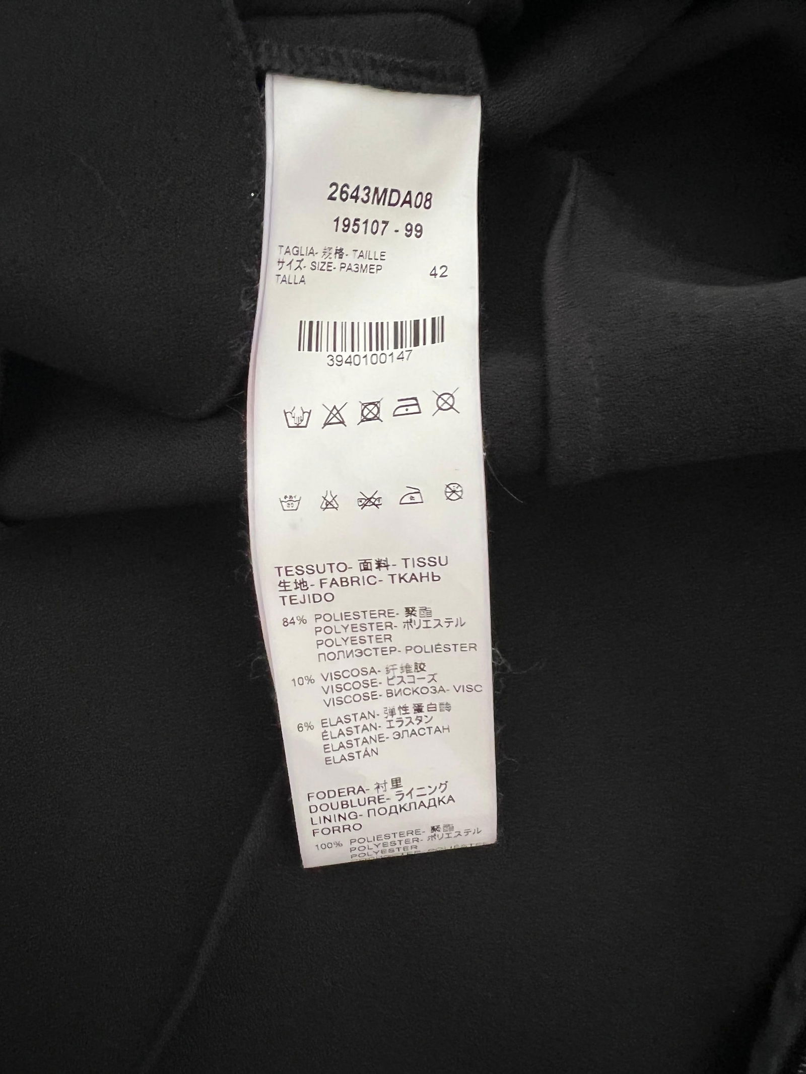 MSGM Black Mini Dress, Size 42 - 15