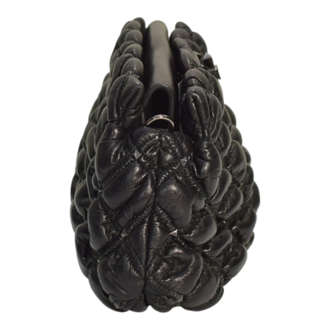 Valentino Garavani Nappa Spikeme Rockstud Clutch Black quilted leather - 3