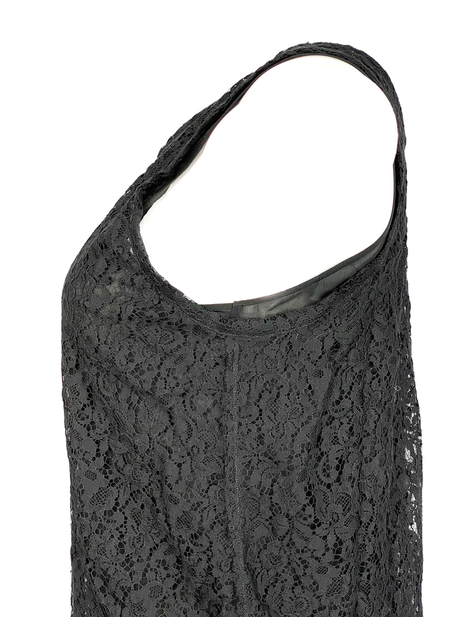 Christian Dior Paris Black Silk Floral Lace Top Tunic - 11