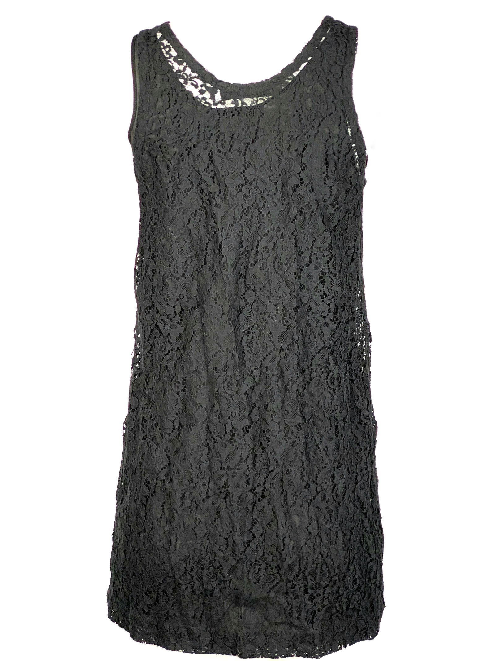 Christian Dior Paris Black Silk Floral Lace Top Tunic - 12