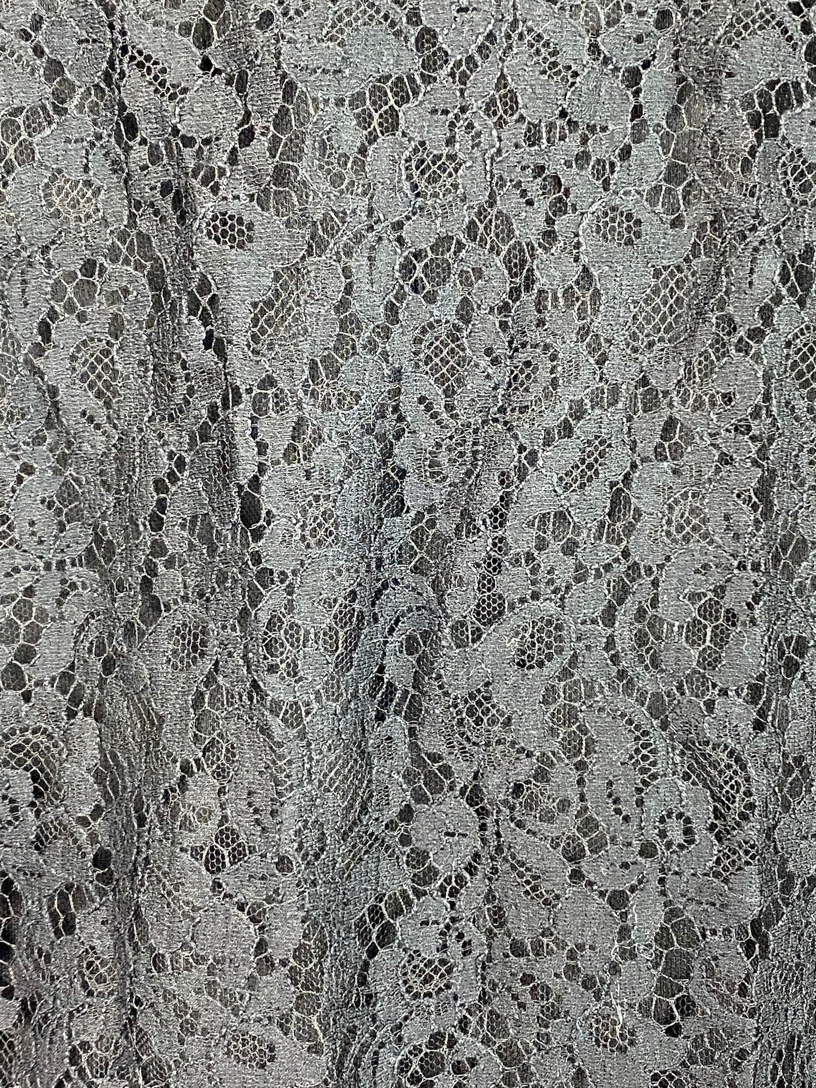 Christian Dior Paris Black Silk Floral Lace Top Tunic - 5