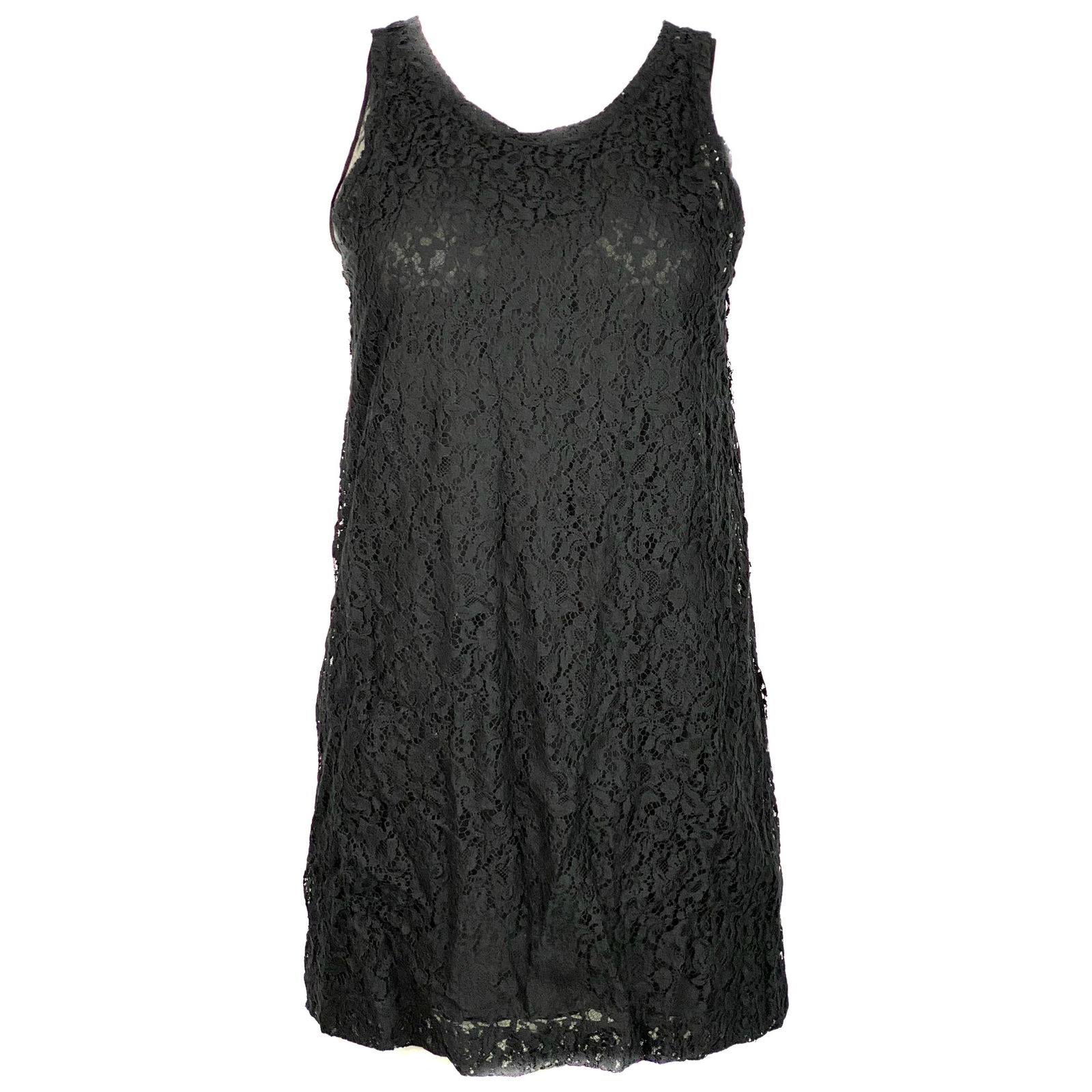 Christian Dior Paris Black Silk Floral Lace Top Tunic - 7