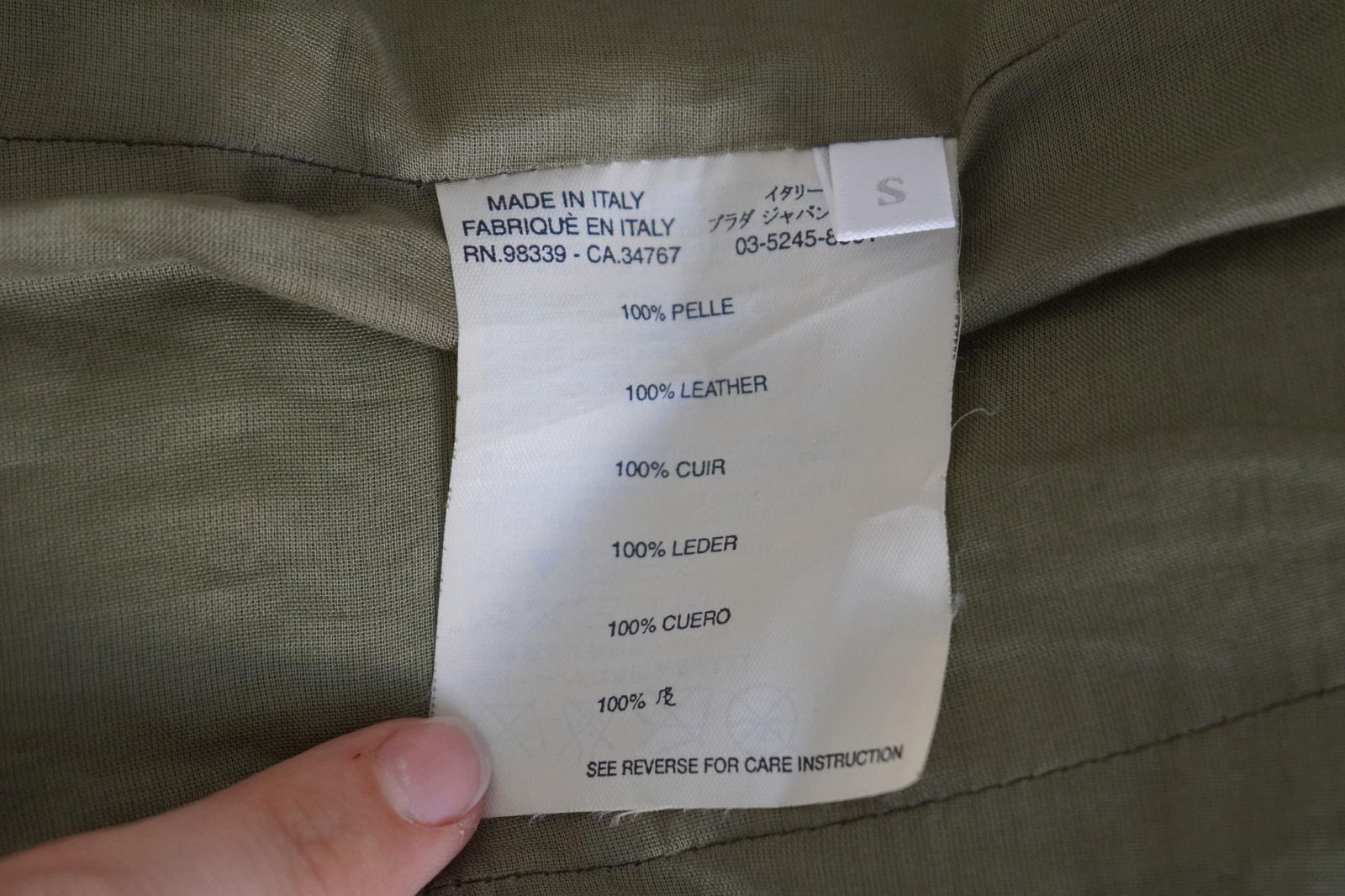 MIU MIU Green Leather Buttoned Jacket - 6