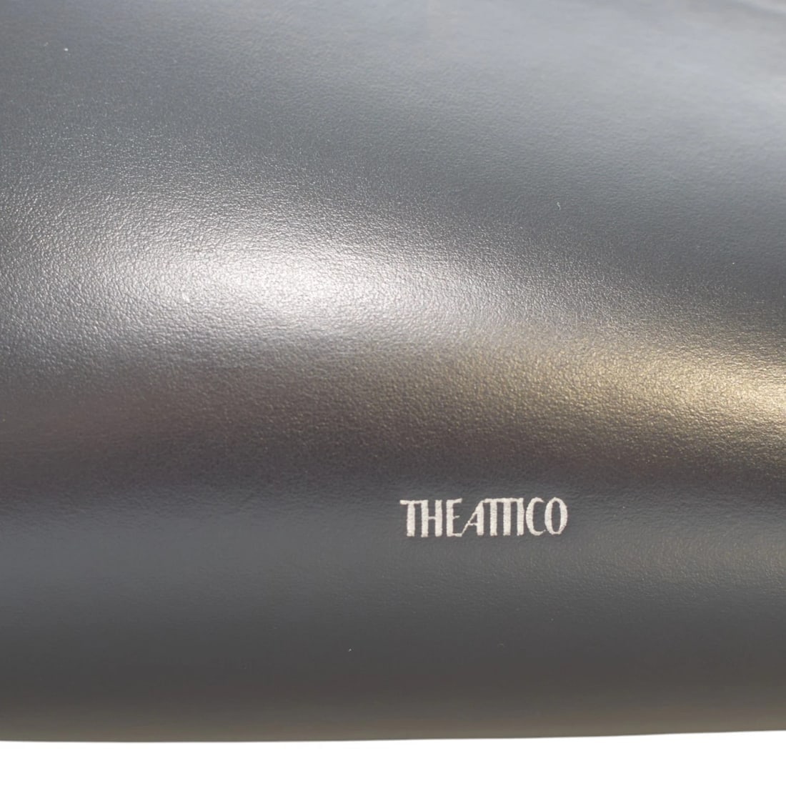 The Attico 8.30PM Black Triangle Clutch Bag Structured Leather Geometric Design - 13